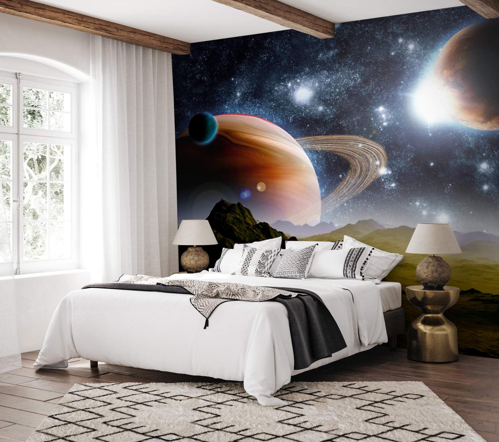 Fototapet spațiu planete