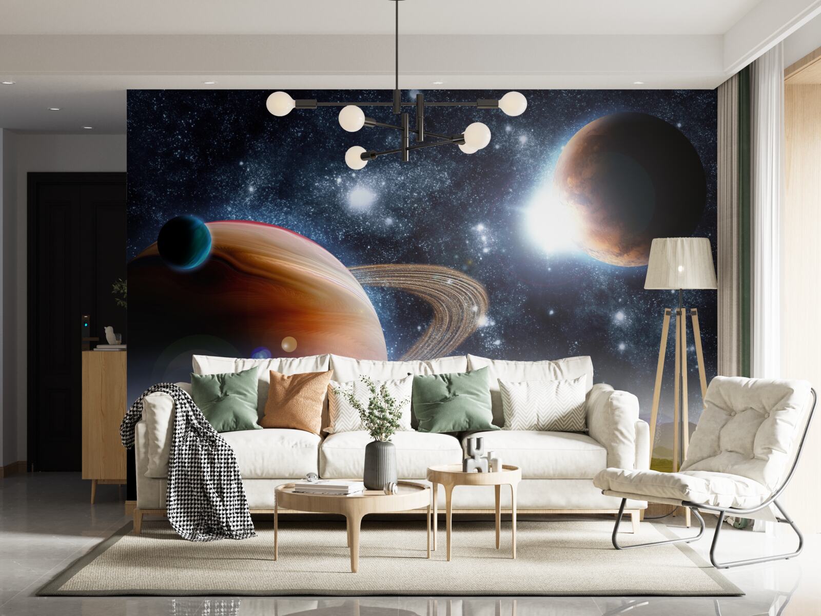 Fototapet spațiu planete