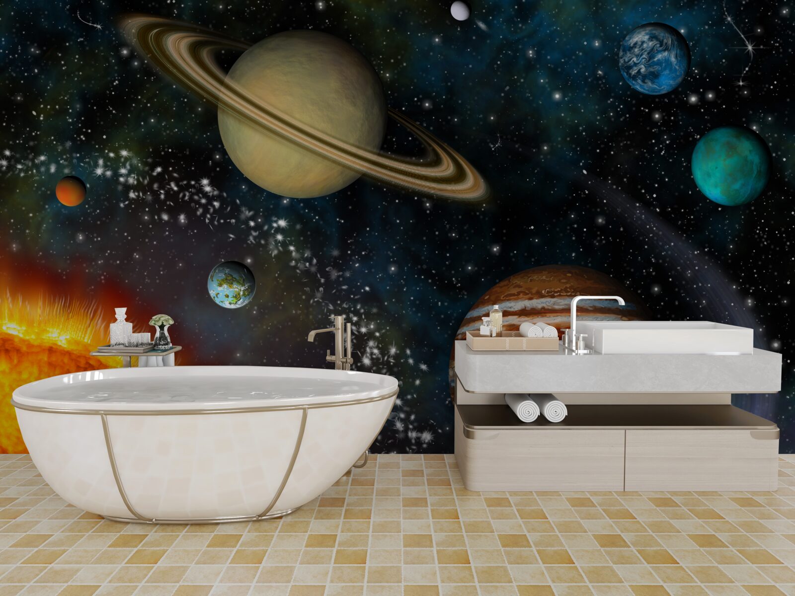 Fototapet procesiunea exclusivă a planetelor