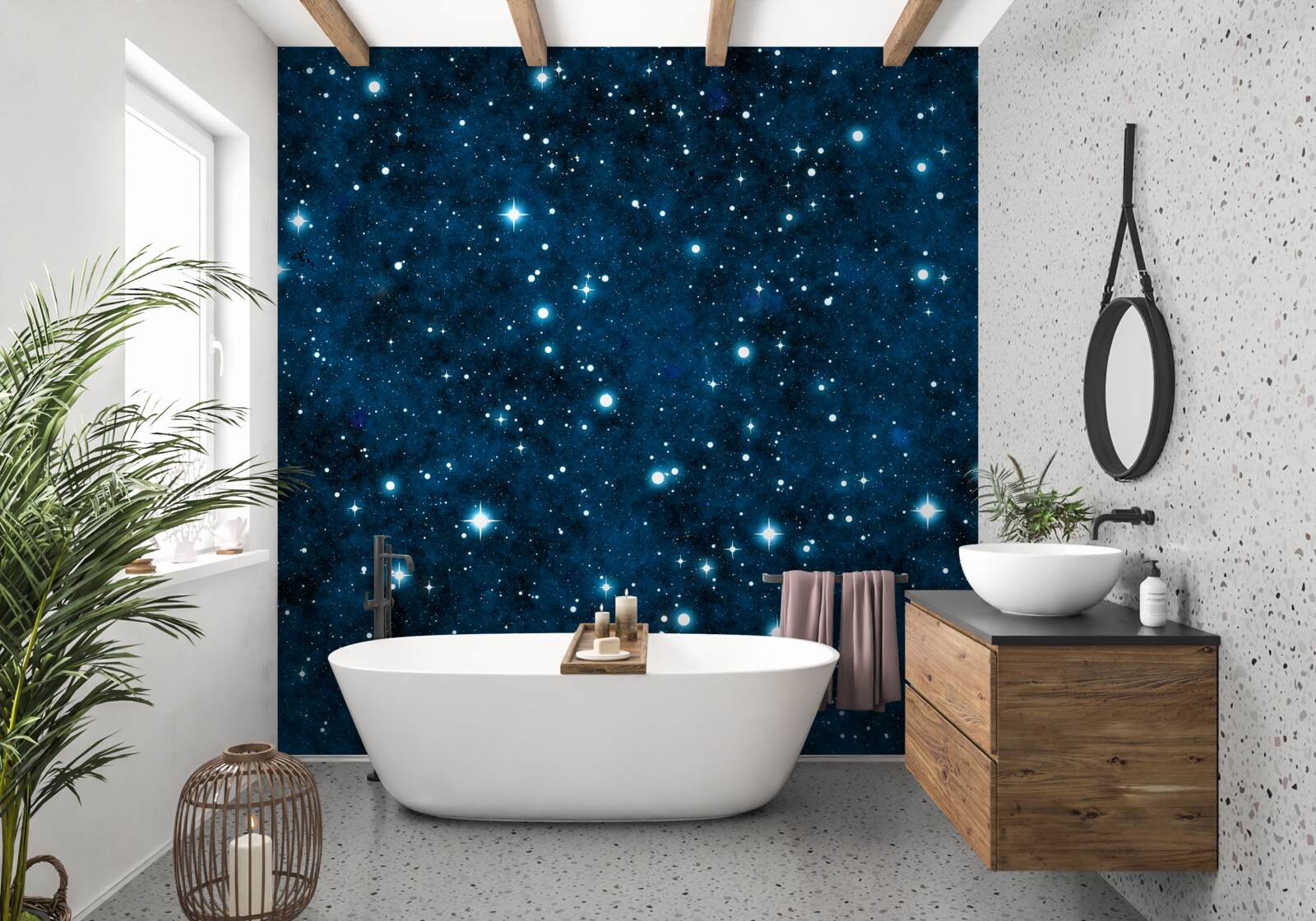Fototapet stele pe cer, mari și mici