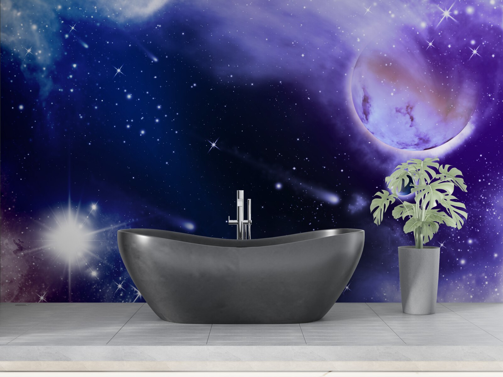 Fototapet spațiu înstelat