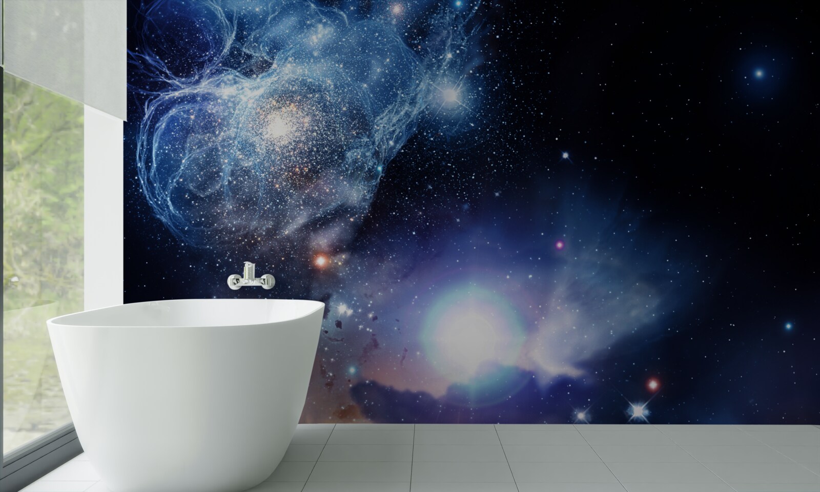 Fototapet spațiu ceresc luminos hipnotizant