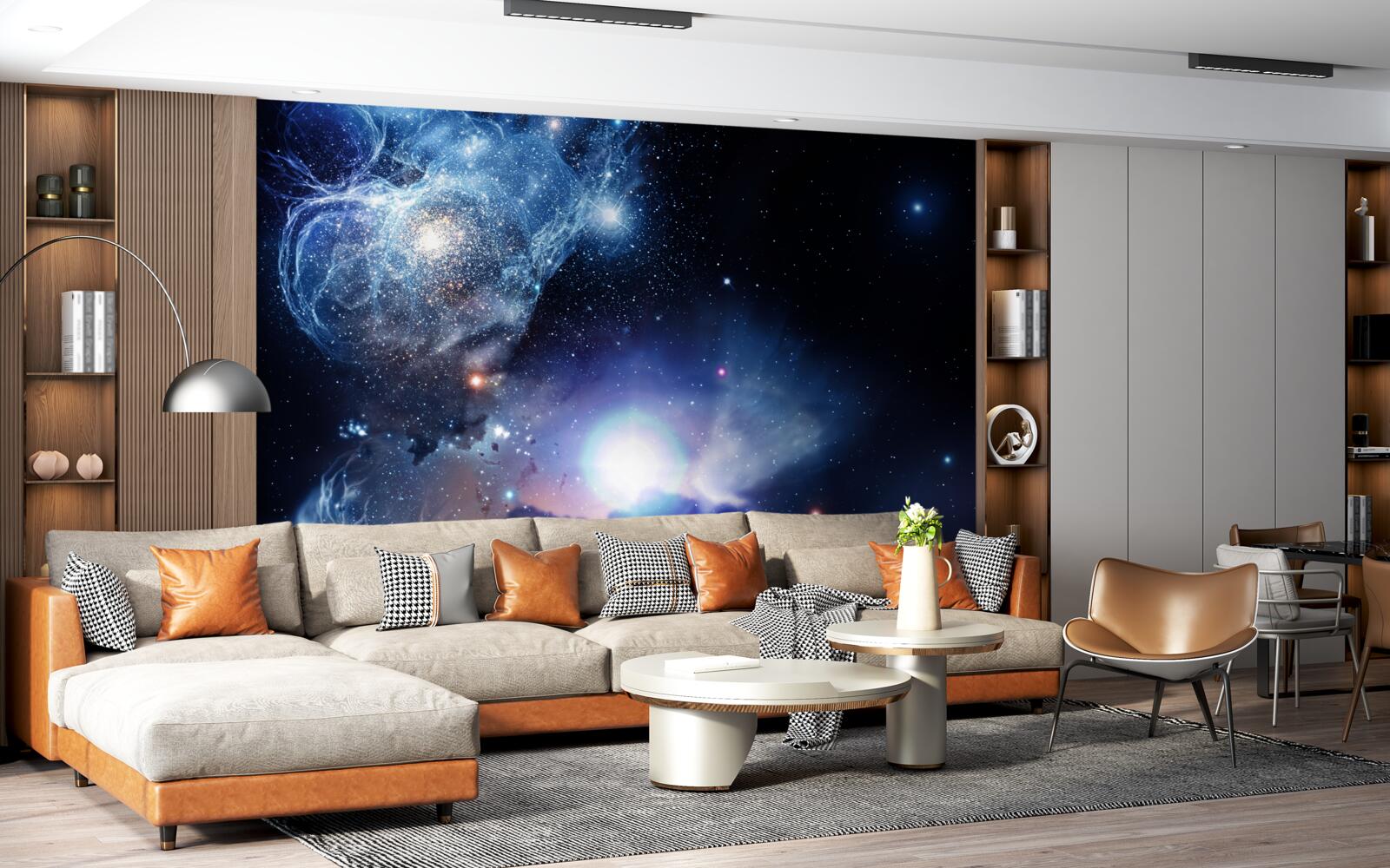 Fototapet spațiu ceresc luminos hipnotizant