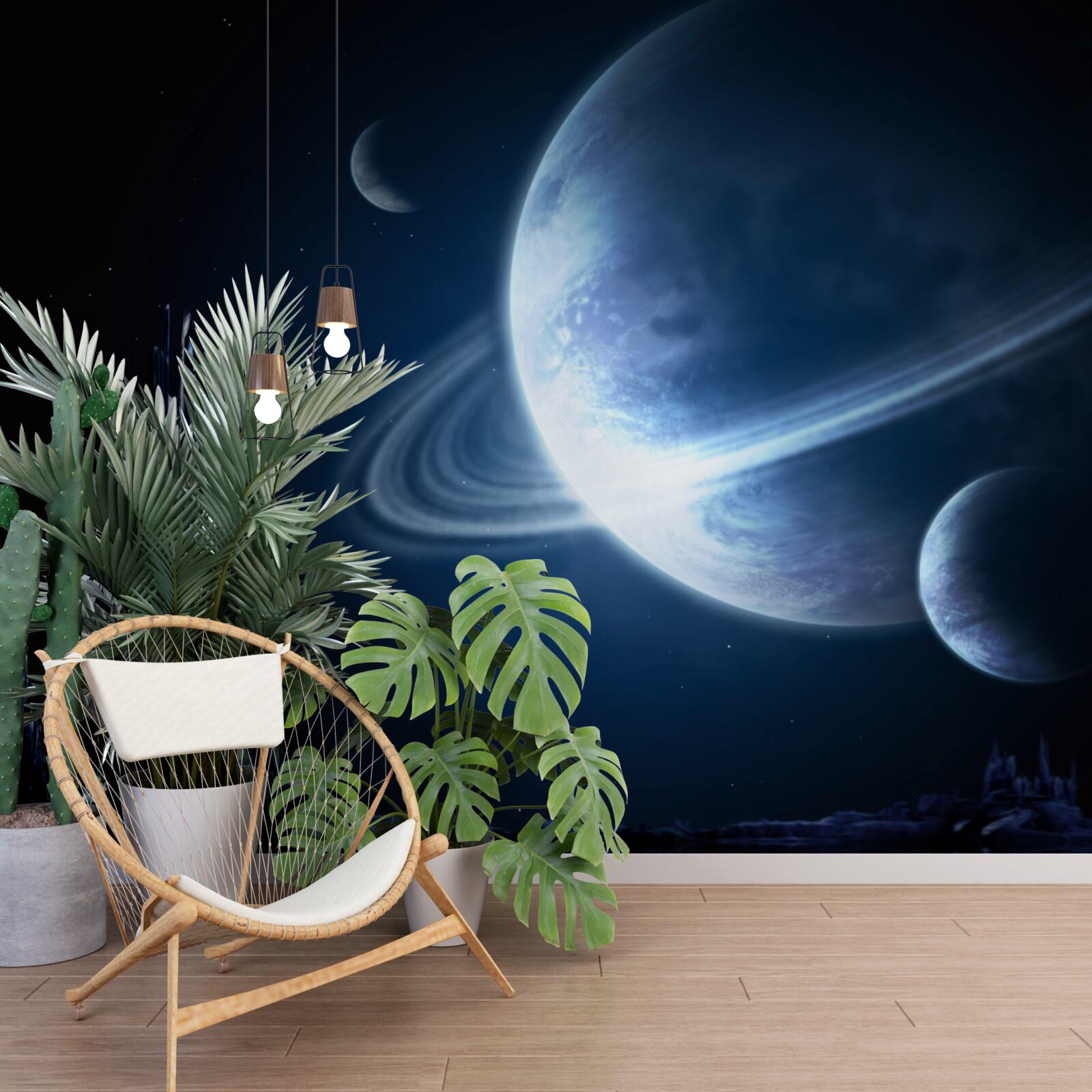 Fototapet spațiu uluitor pe timp de noapte