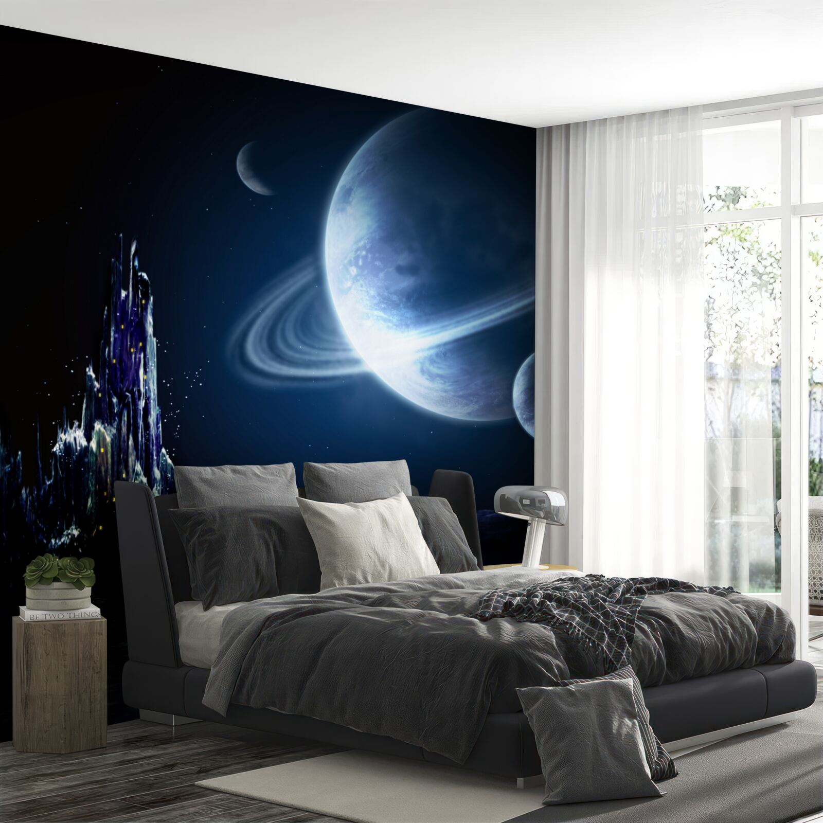 Fototapet spațiu uluitor pe timp de noapte