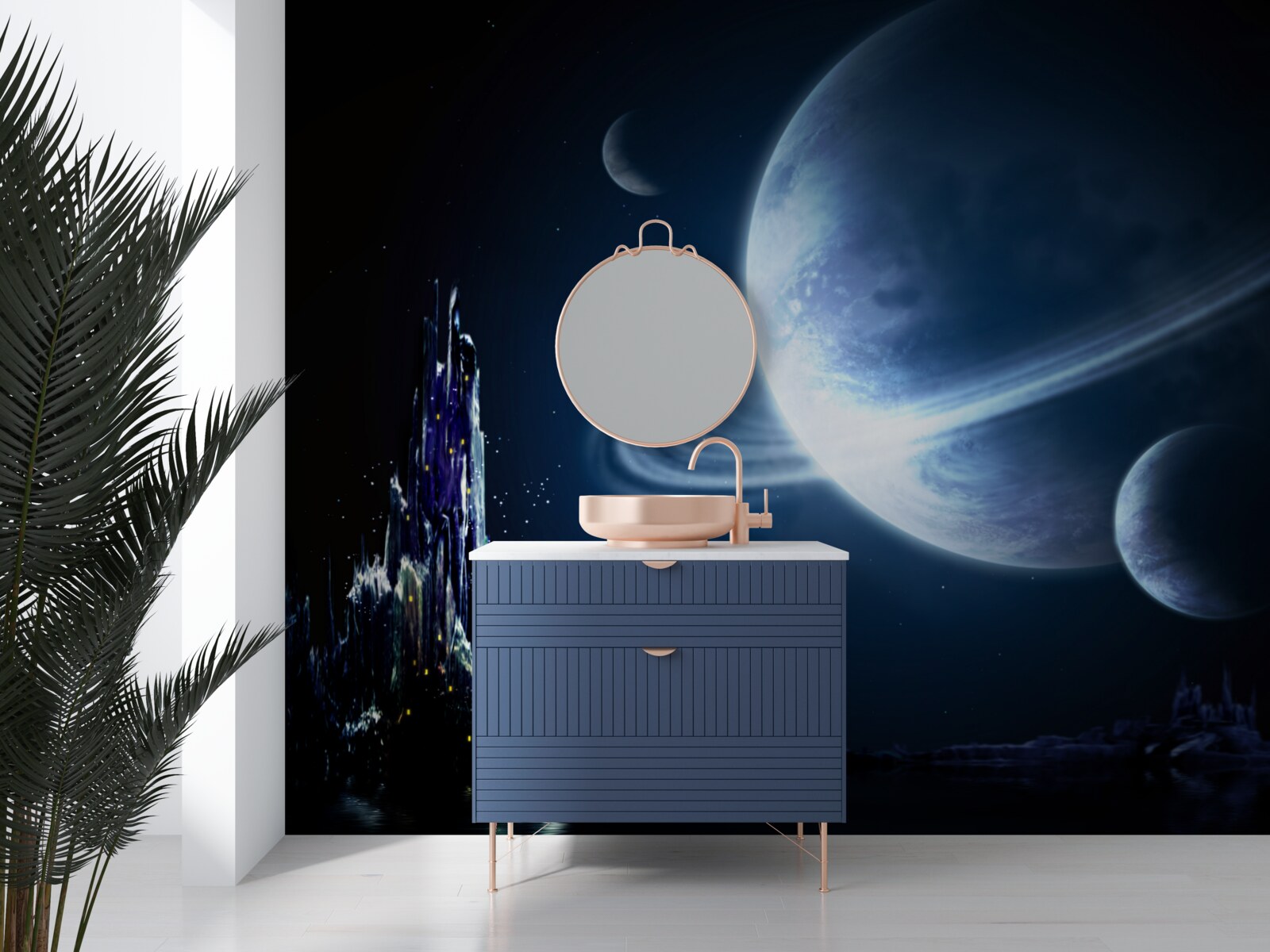 Fototapet spațiu uluitor pe timp de noapte