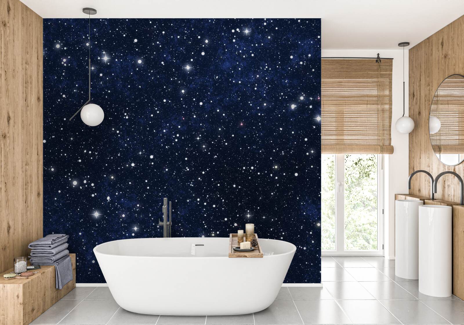 Fototapet strat cer înstelat