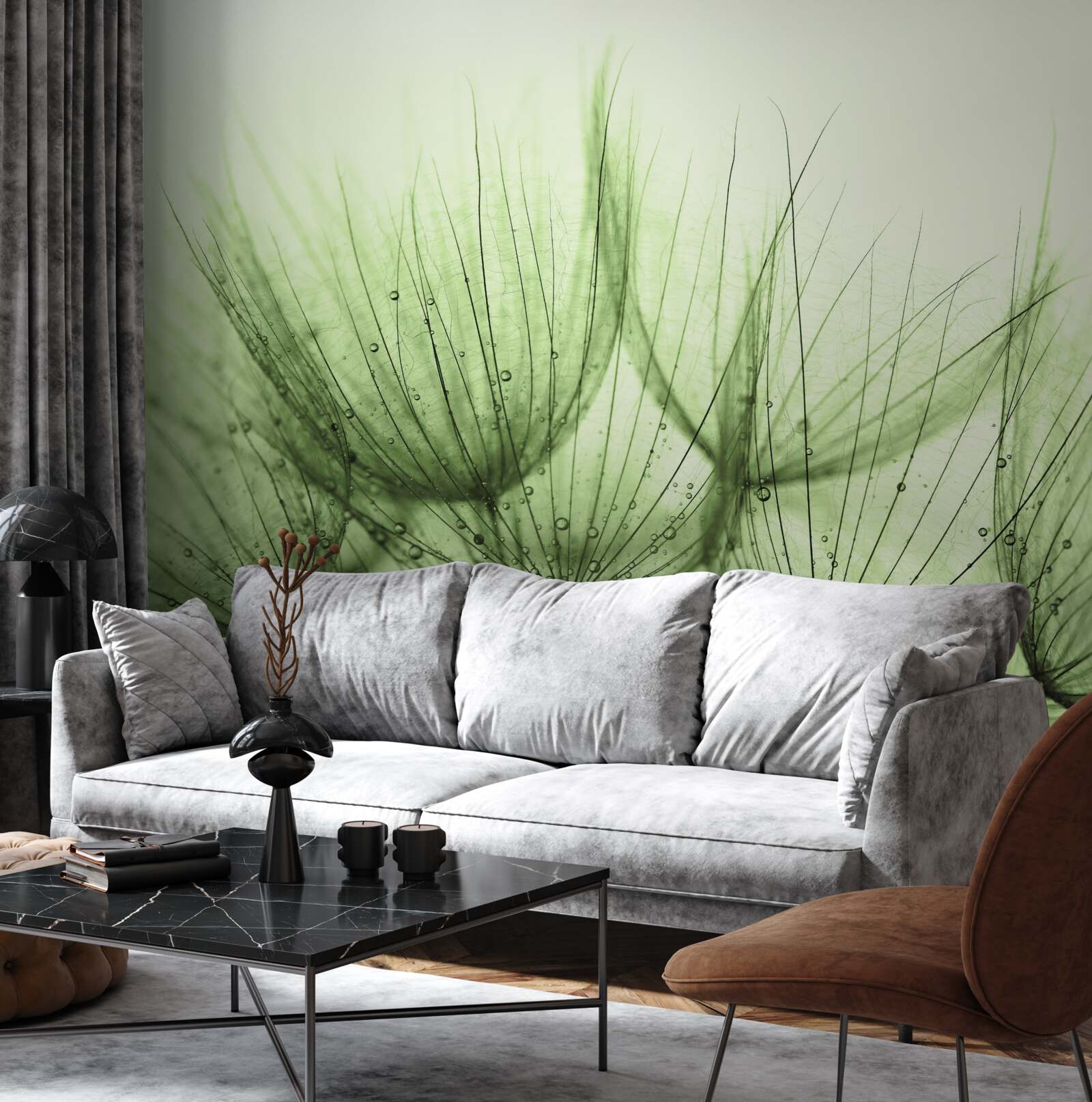 Fototapet colecție de păpădii aerisite