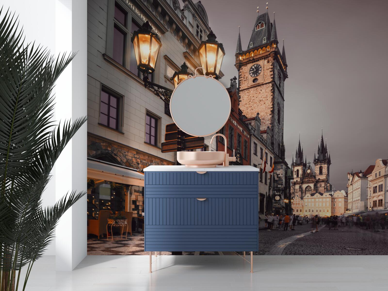 Fototapet o stradă din praga care emană confort