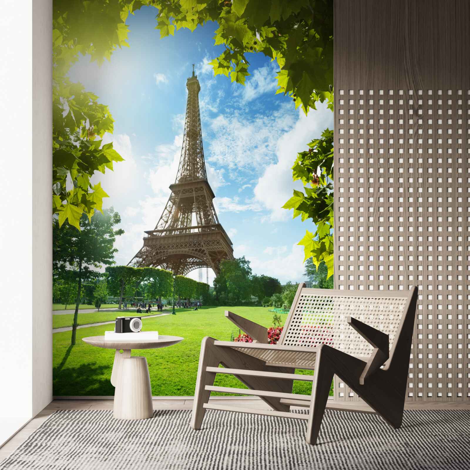 Fototapet panoramă uluitoare a turnului eiffel