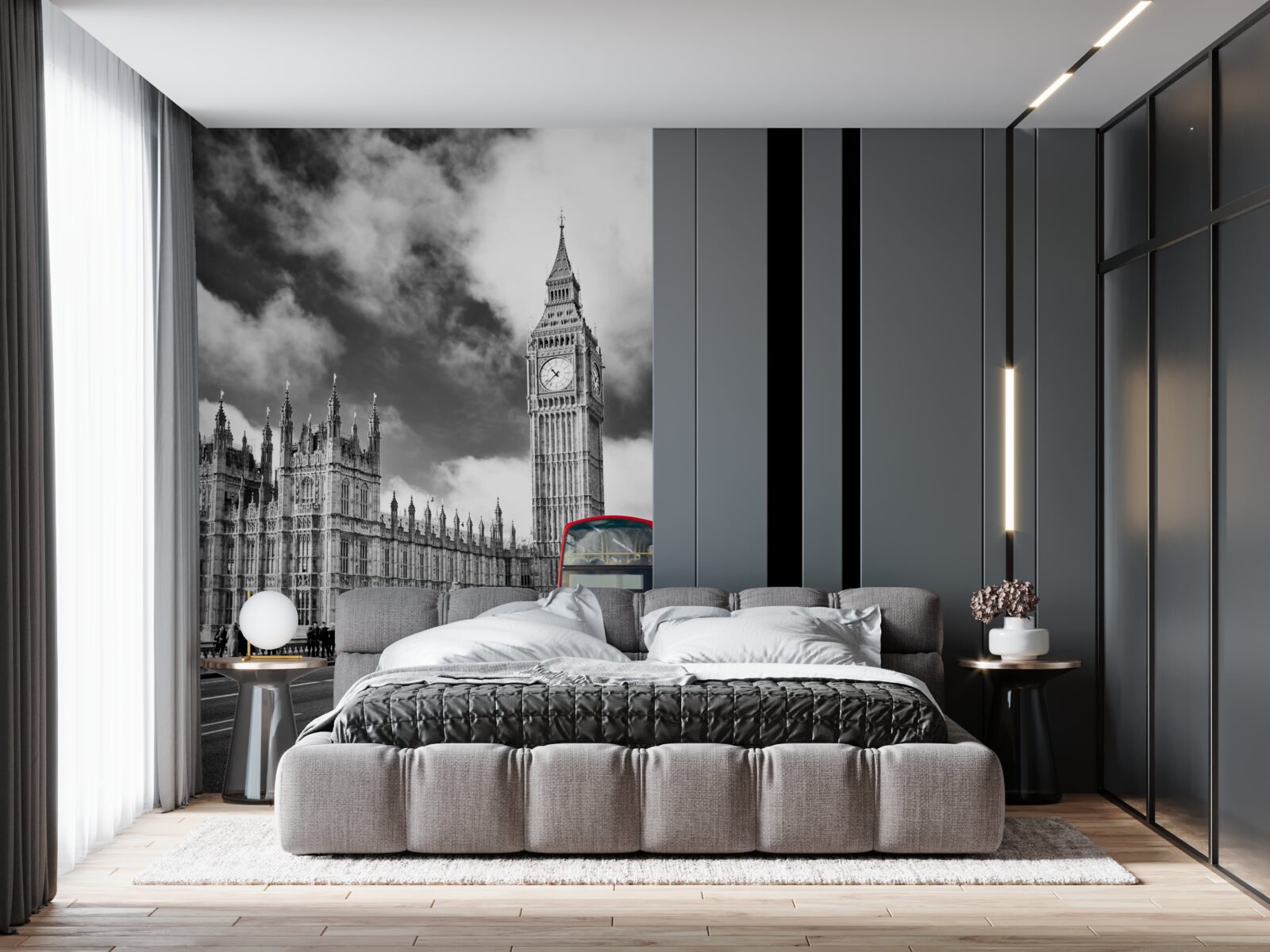 Fototapet big ben și autobuzul roșu