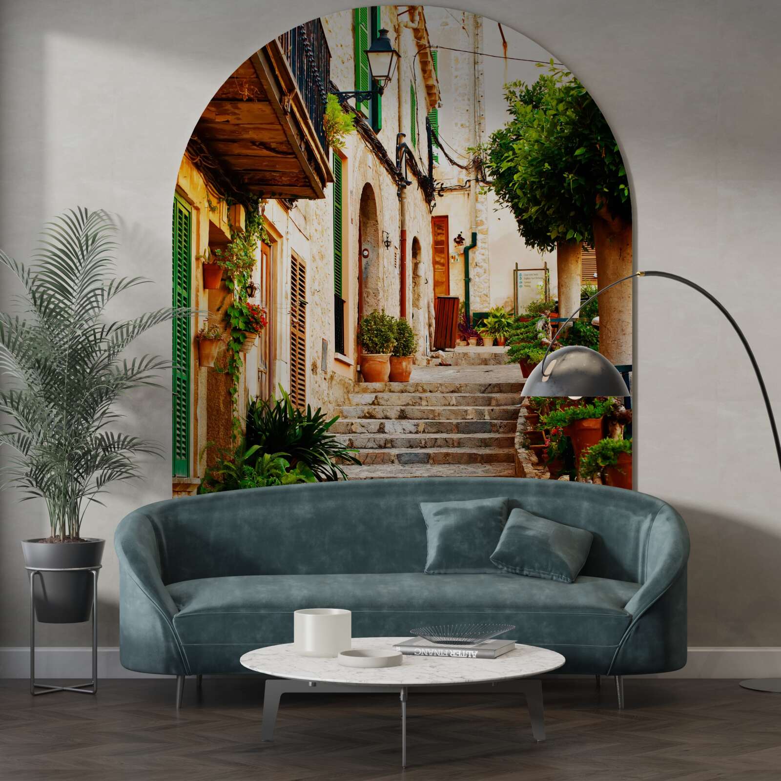 Fototapet scară de piatră pentru locuințe private