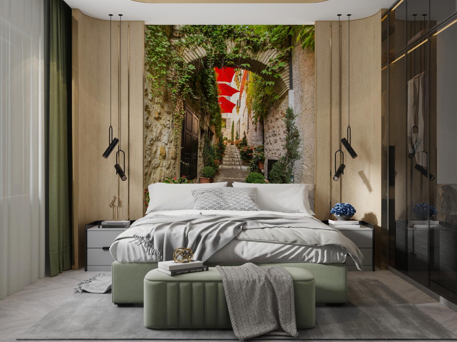 Fototapet Un arc din piatră pe o stradă veche