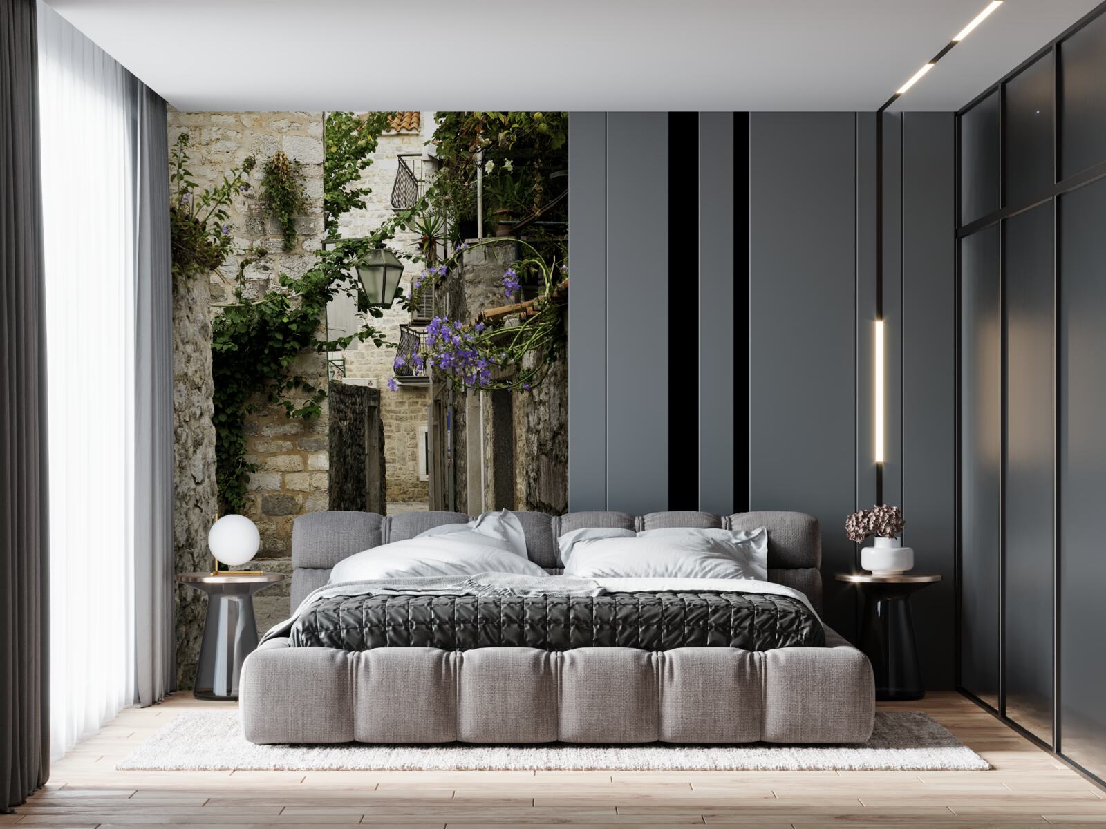 Fototapet drumul vechi al orașului făcut din piatră