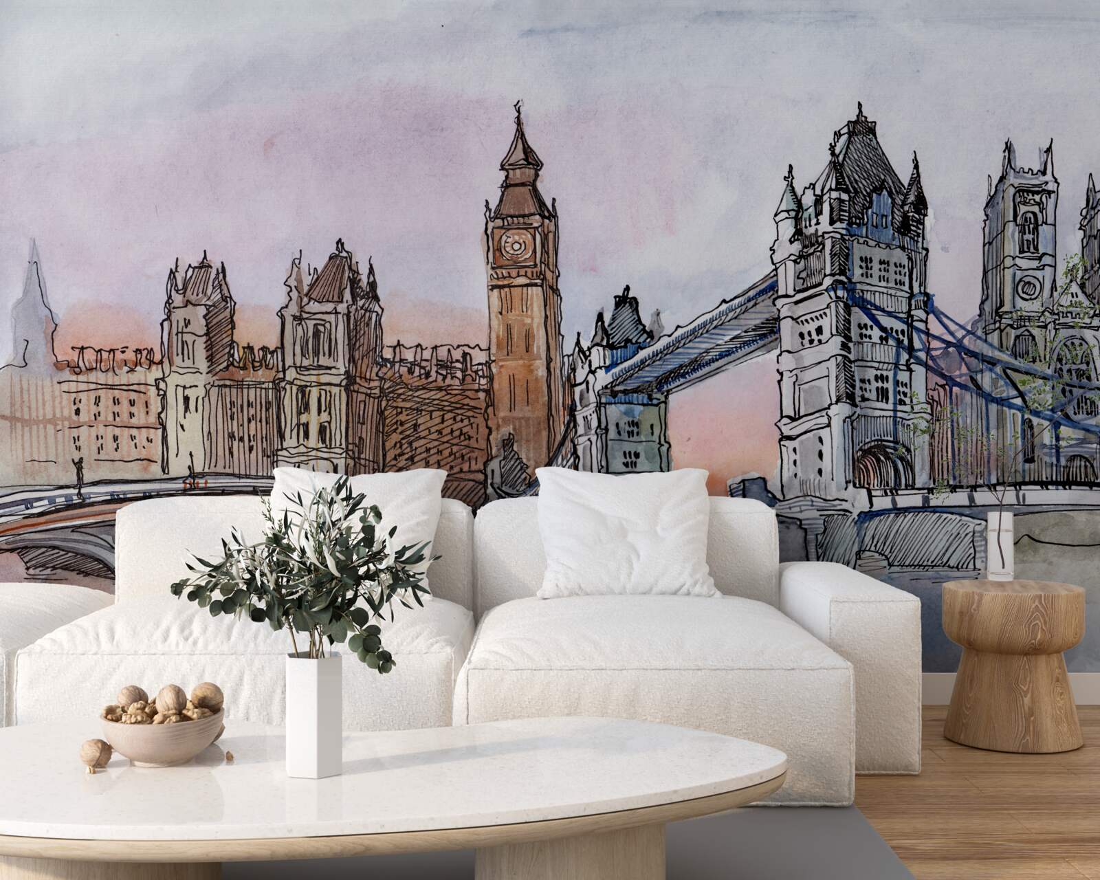 Fototapet monumente emblematice ale Marii Britanii