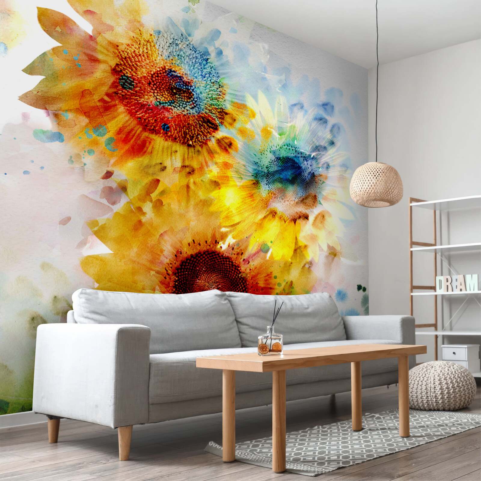 Fototapet buchet de floarea soarelui de vară