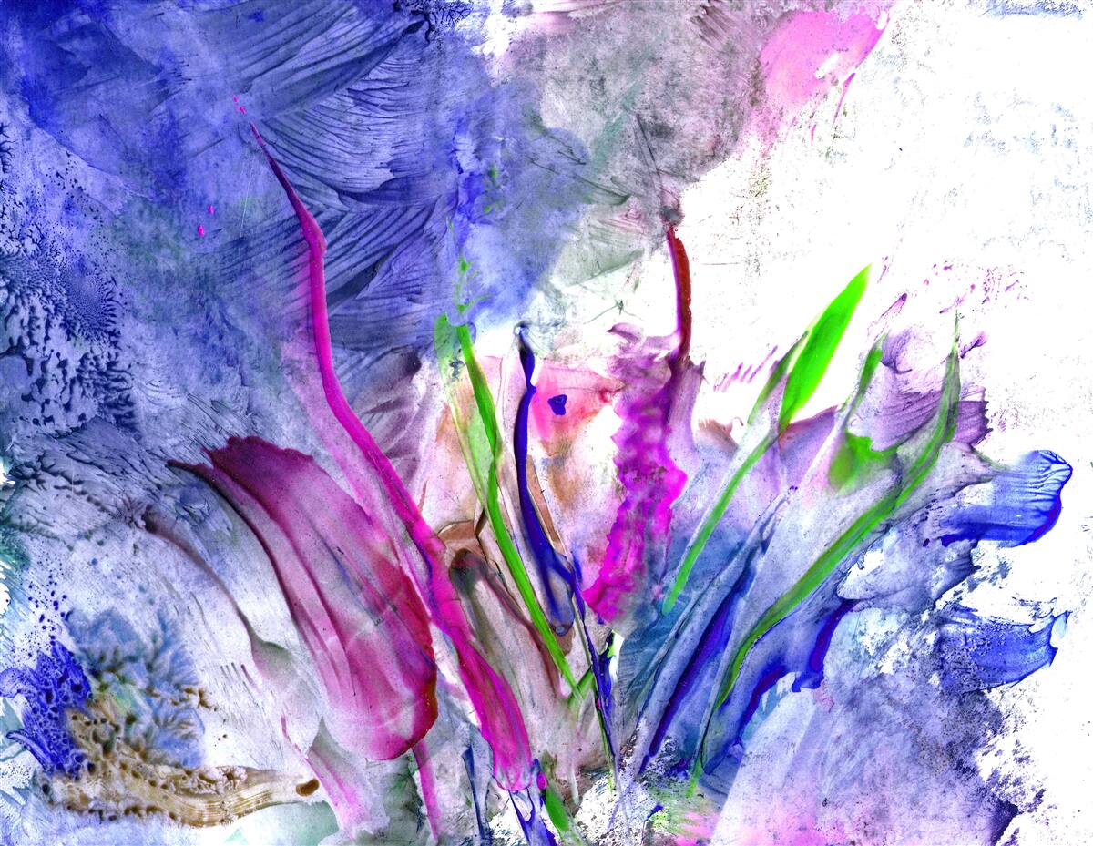 Fototapet abstracție în nuanțe de culori vii