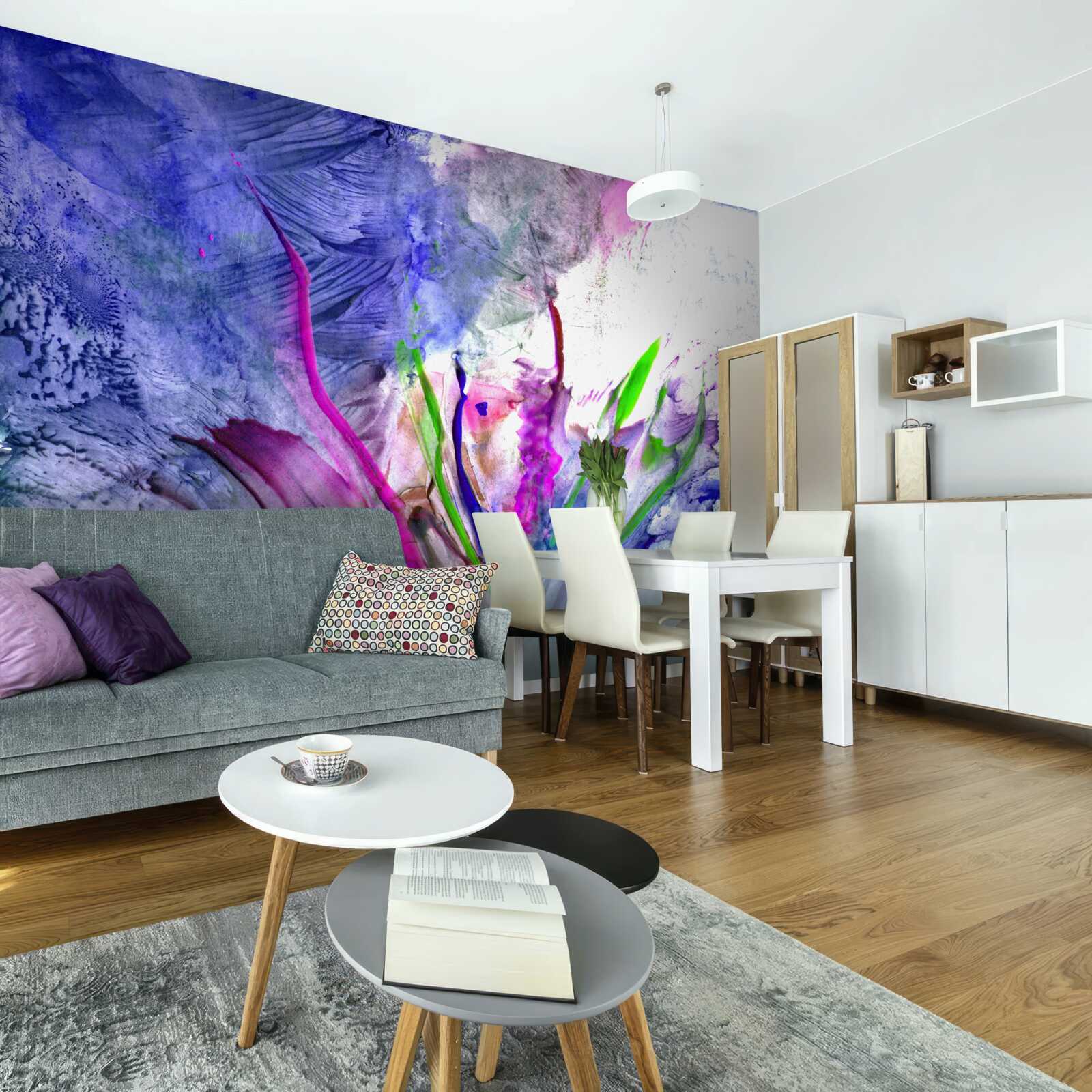 Fototapet abstracție în nuanțe de culori vii