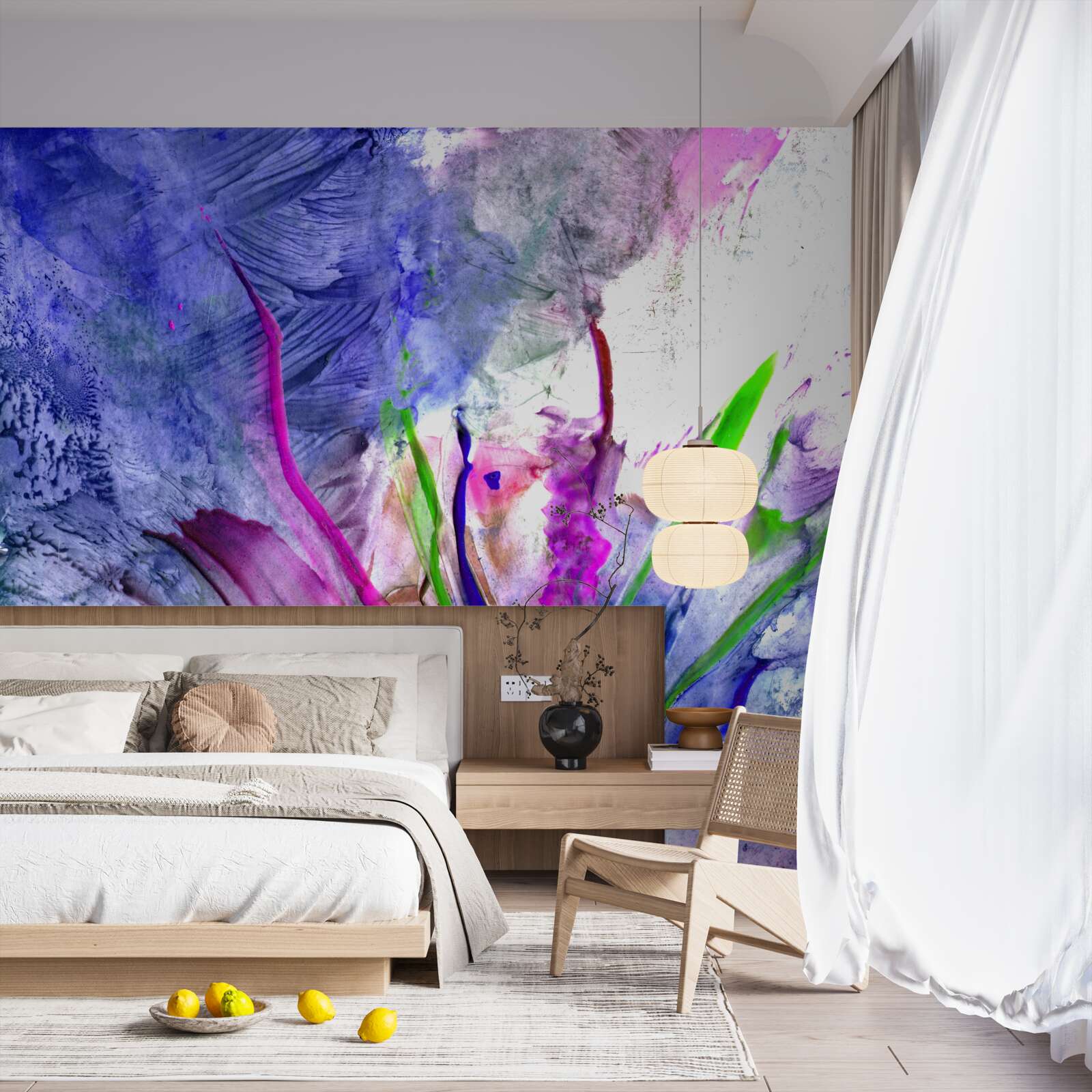 Fototapet abstracție în nuanțe de culori vii