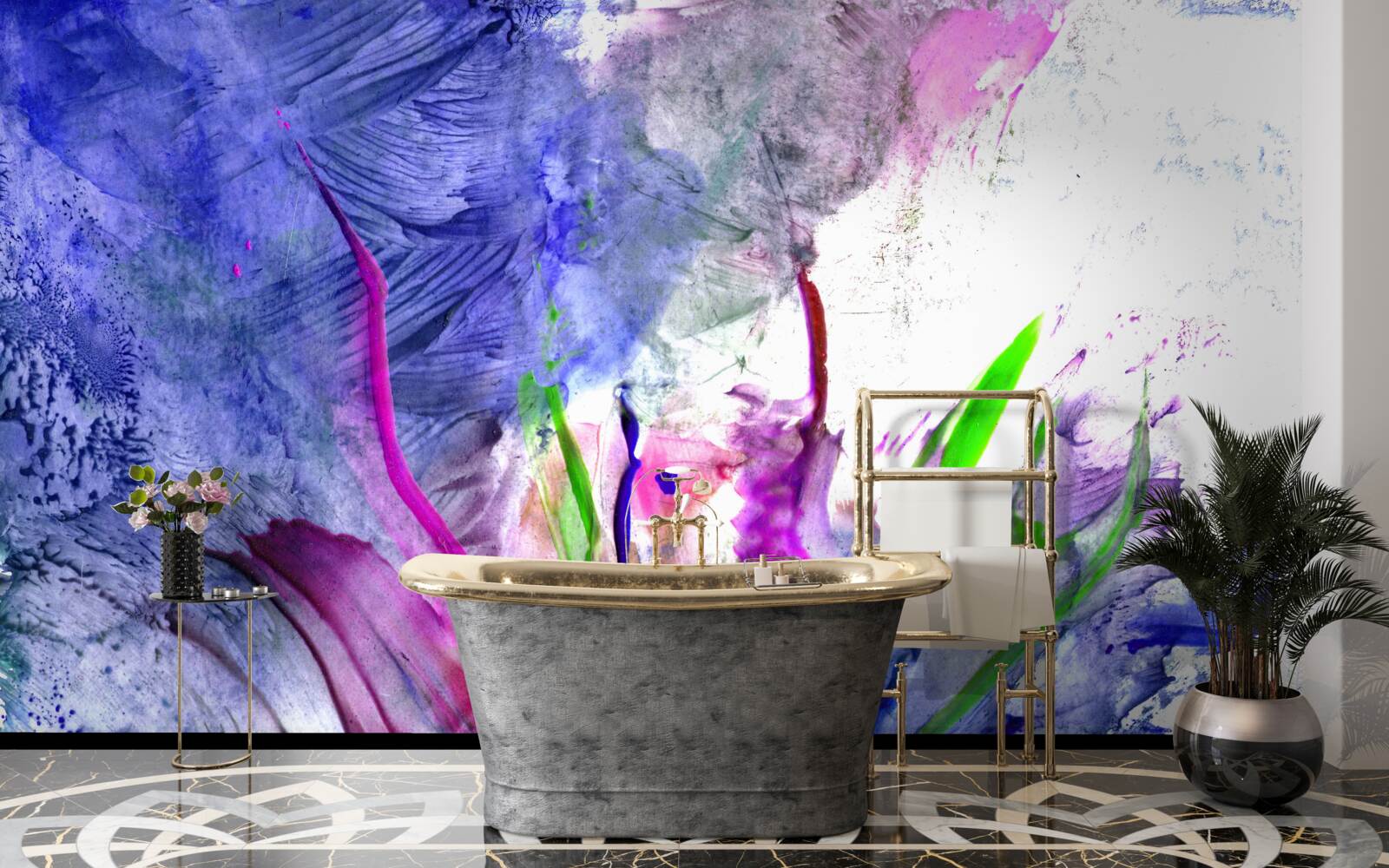 Fototapet abstracție în nuanțe de culori vii