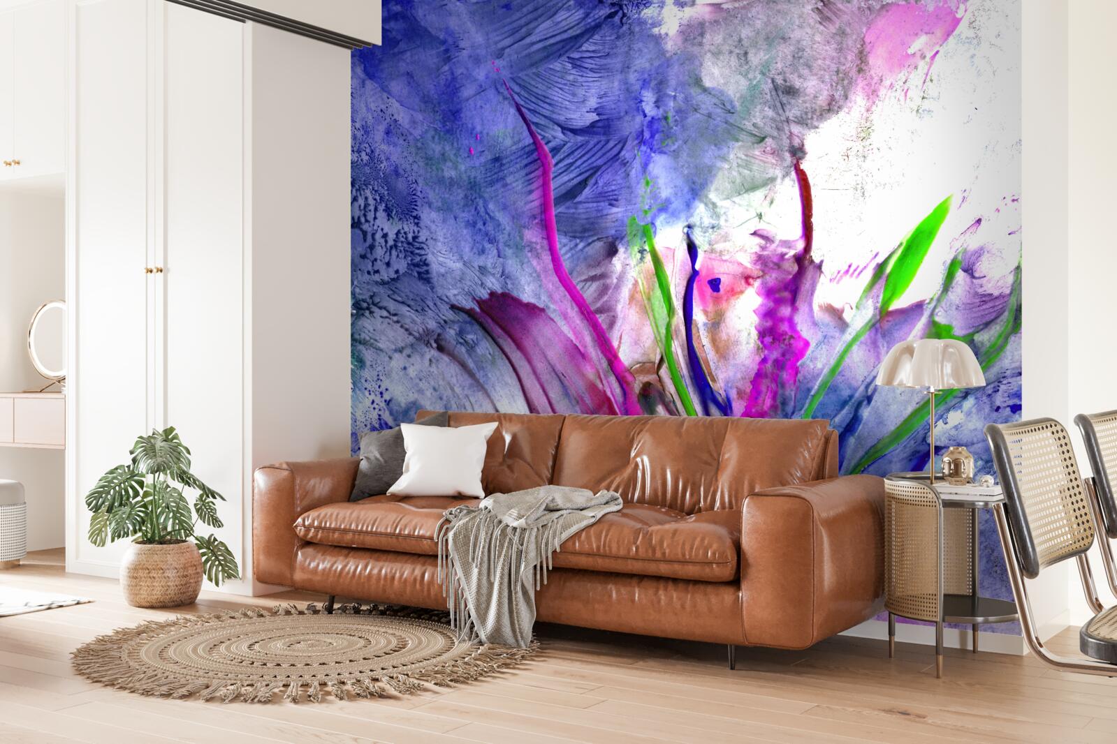 Fototapet abstracție în nuanțe de culori vii