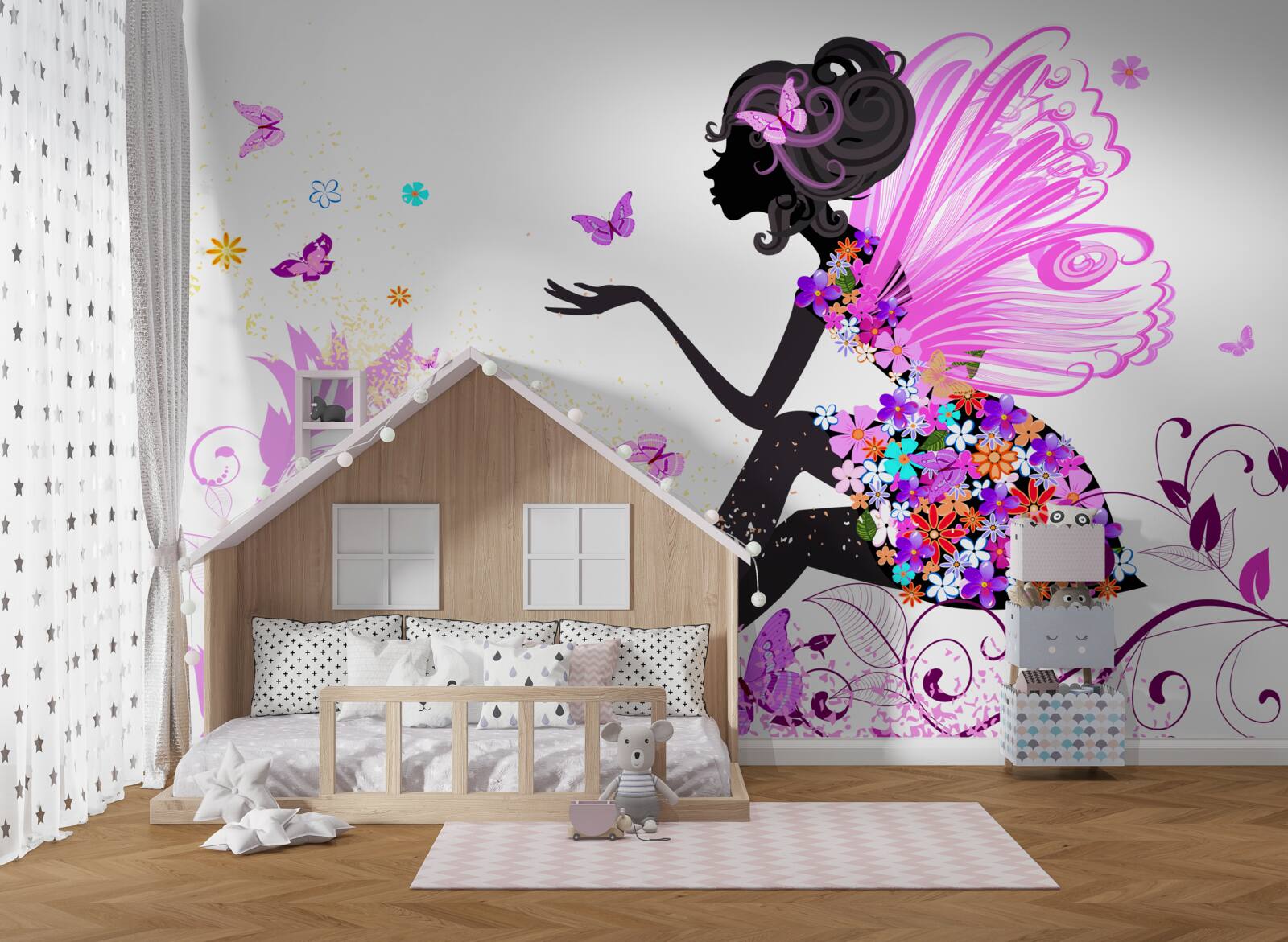 Fototapet primăvară floare zână