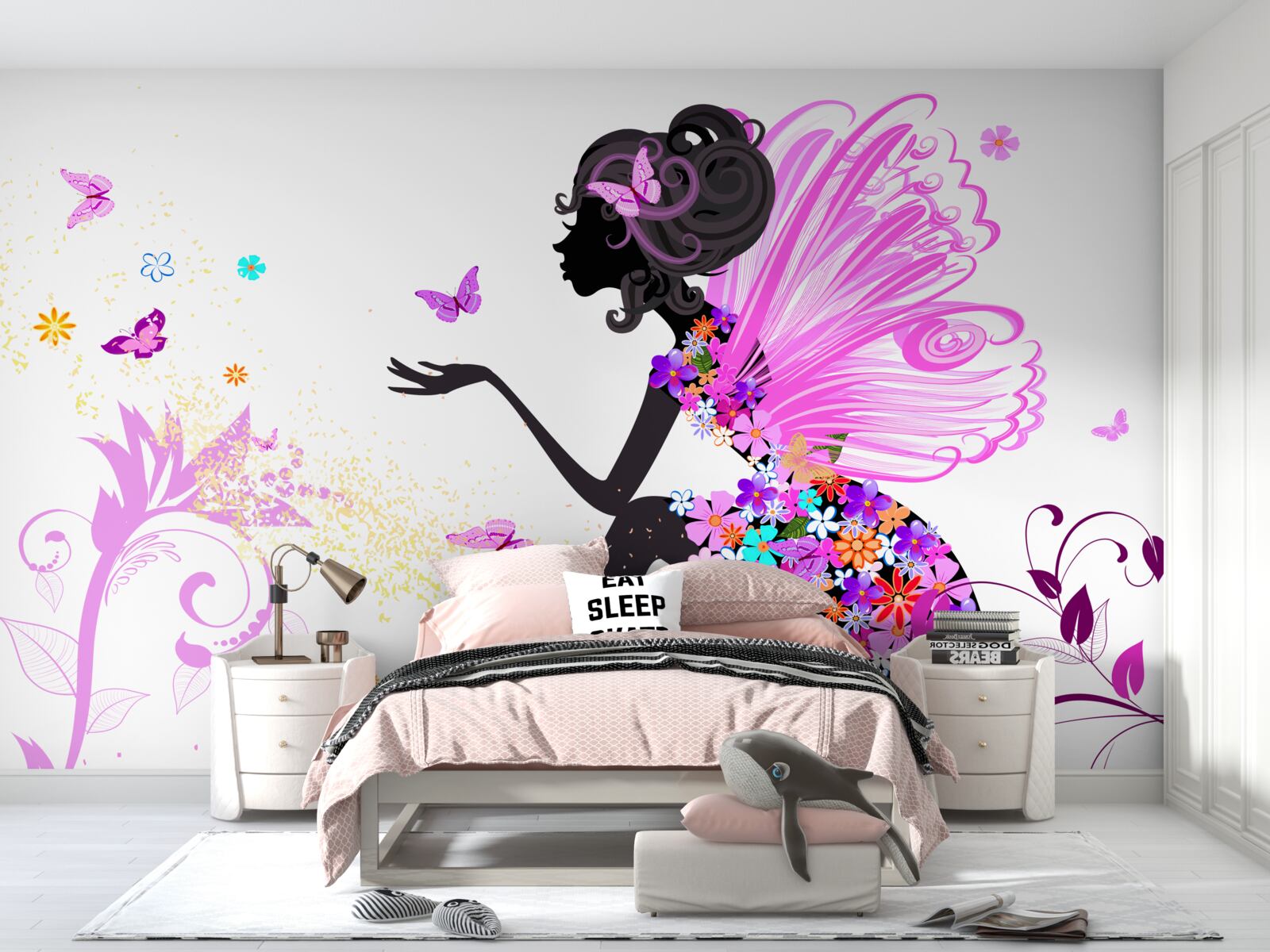 Fototapet primăvară floare zână