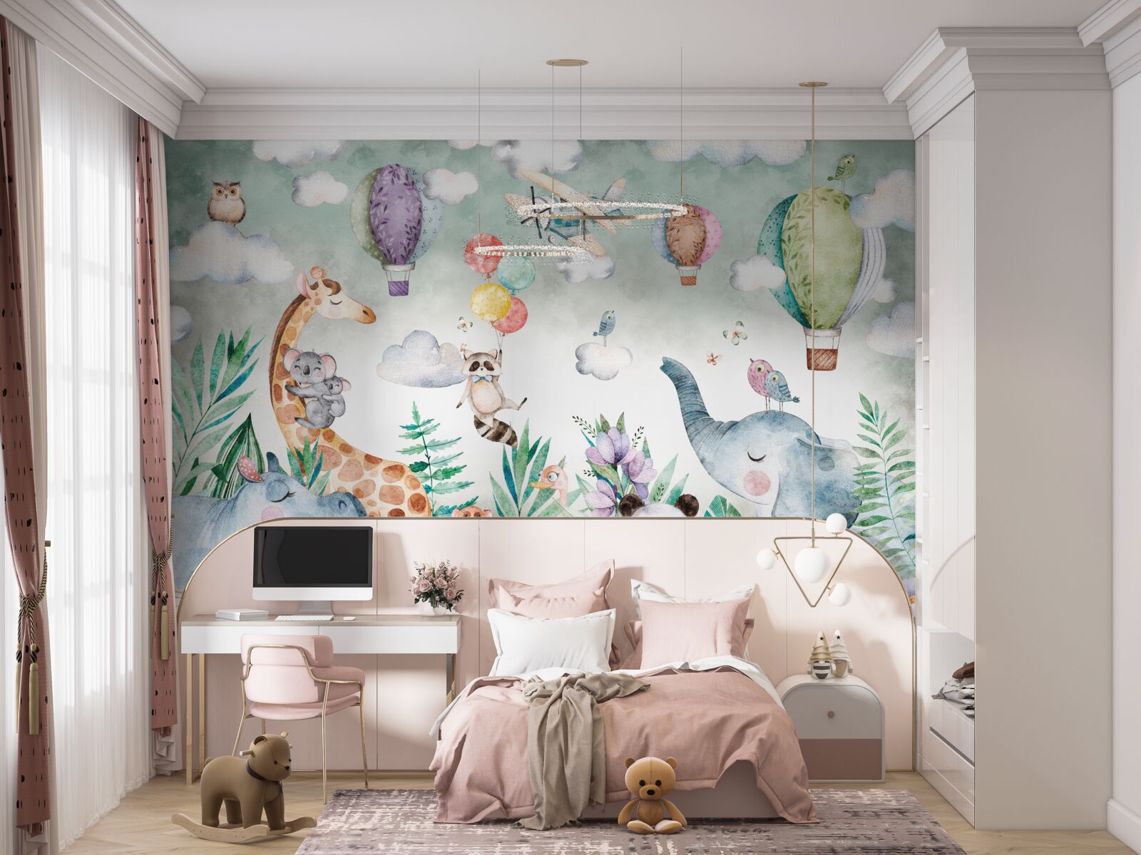 Fototapet animale care se odihnesc și se bucură de prietenie