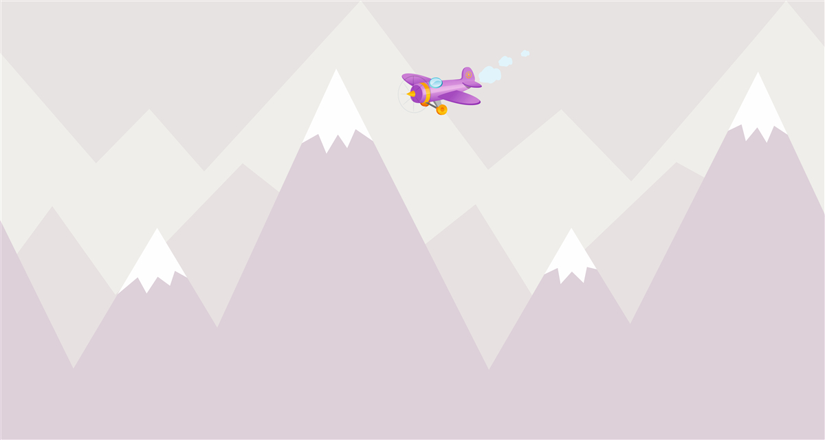 Fototapet camera copiilor este situată pe un fundal de munți