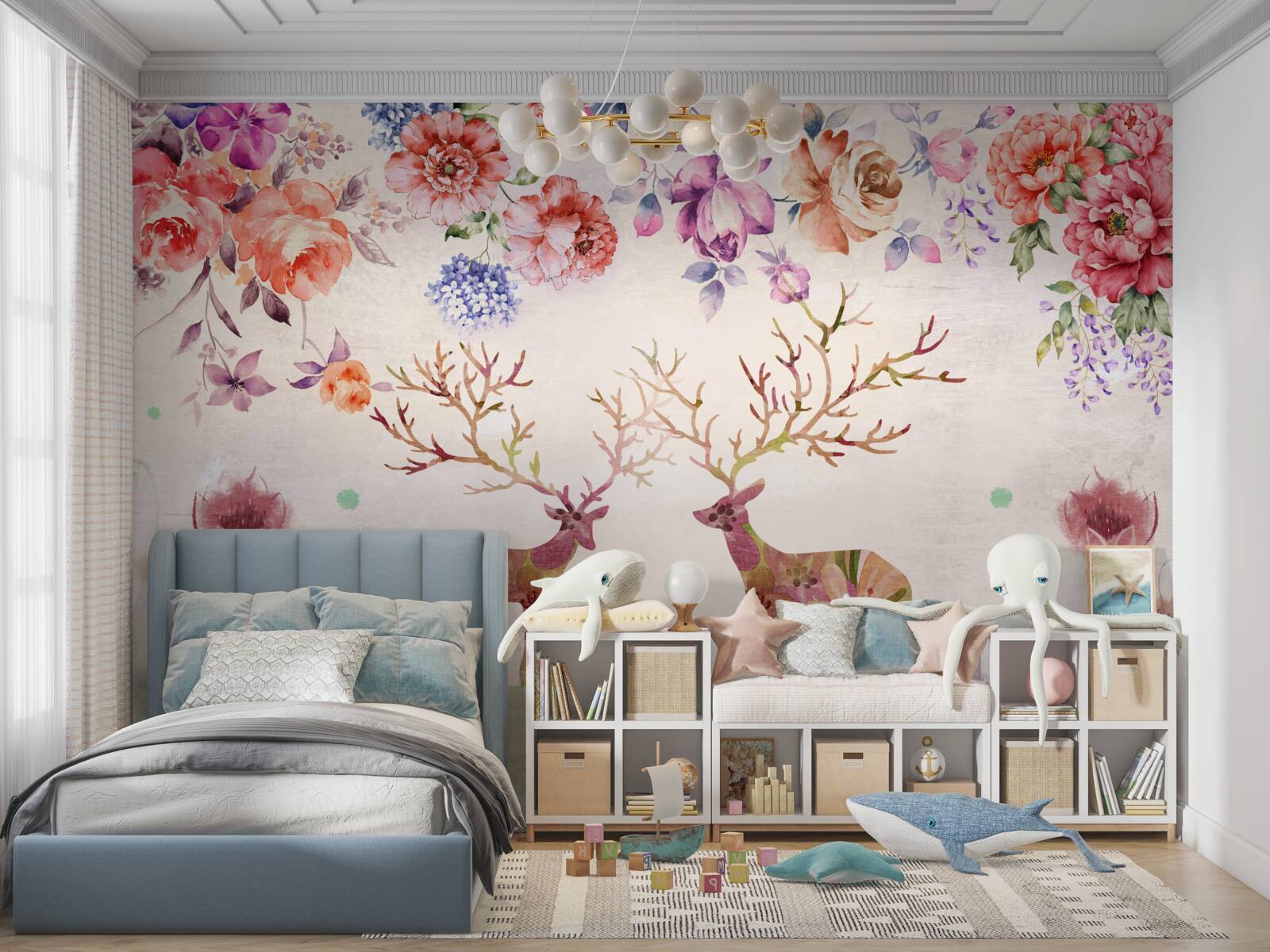 Fototapet căprioară colorată