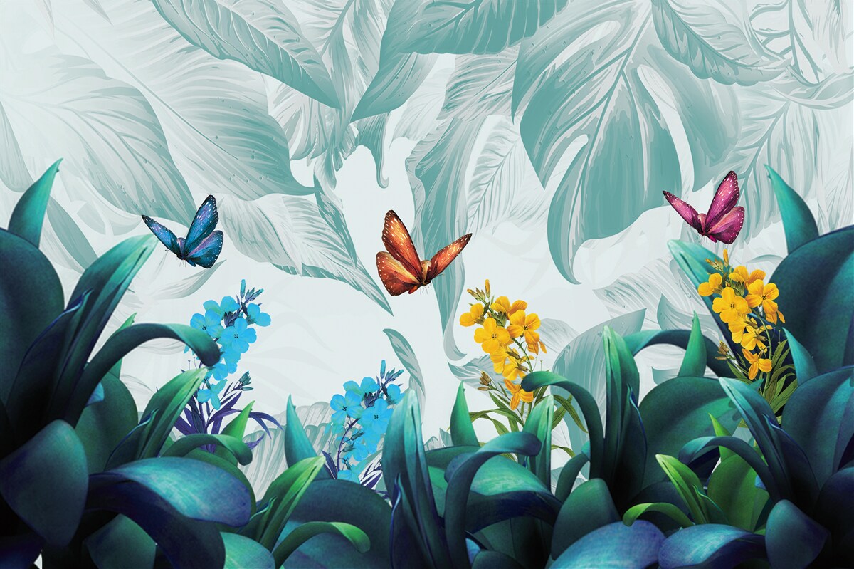 Fototapet Fluturii zburători trăiesc la tropice