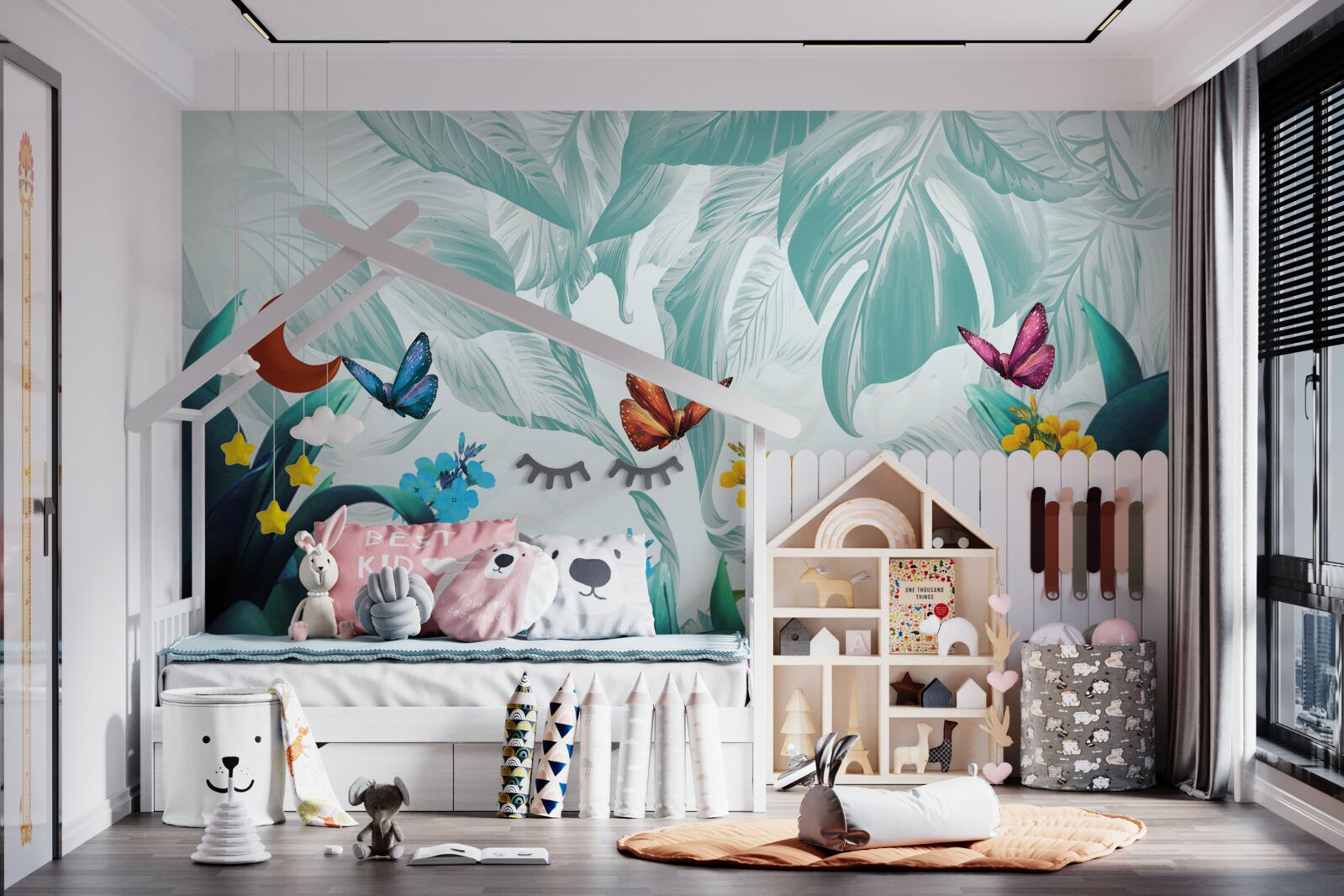 Fototapet Fluturii zburători trăiesc la tropice