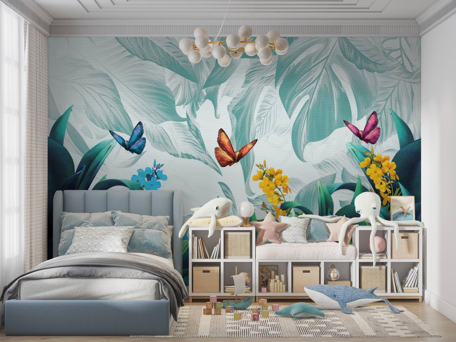 Fototapet Fluturii zburători trăiesc la tropice