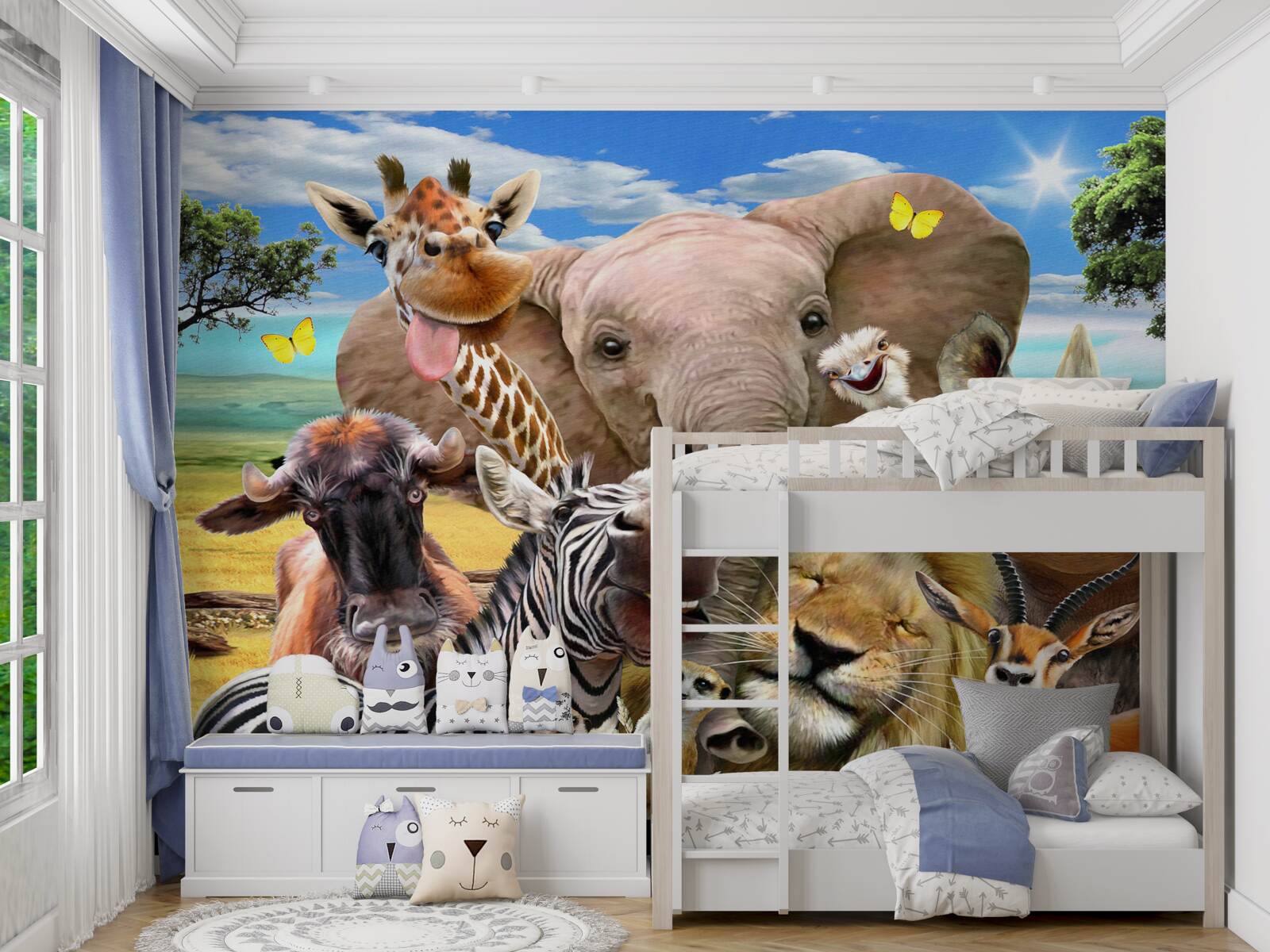 Fototapet selfie ciudat al africanilor prietenoși