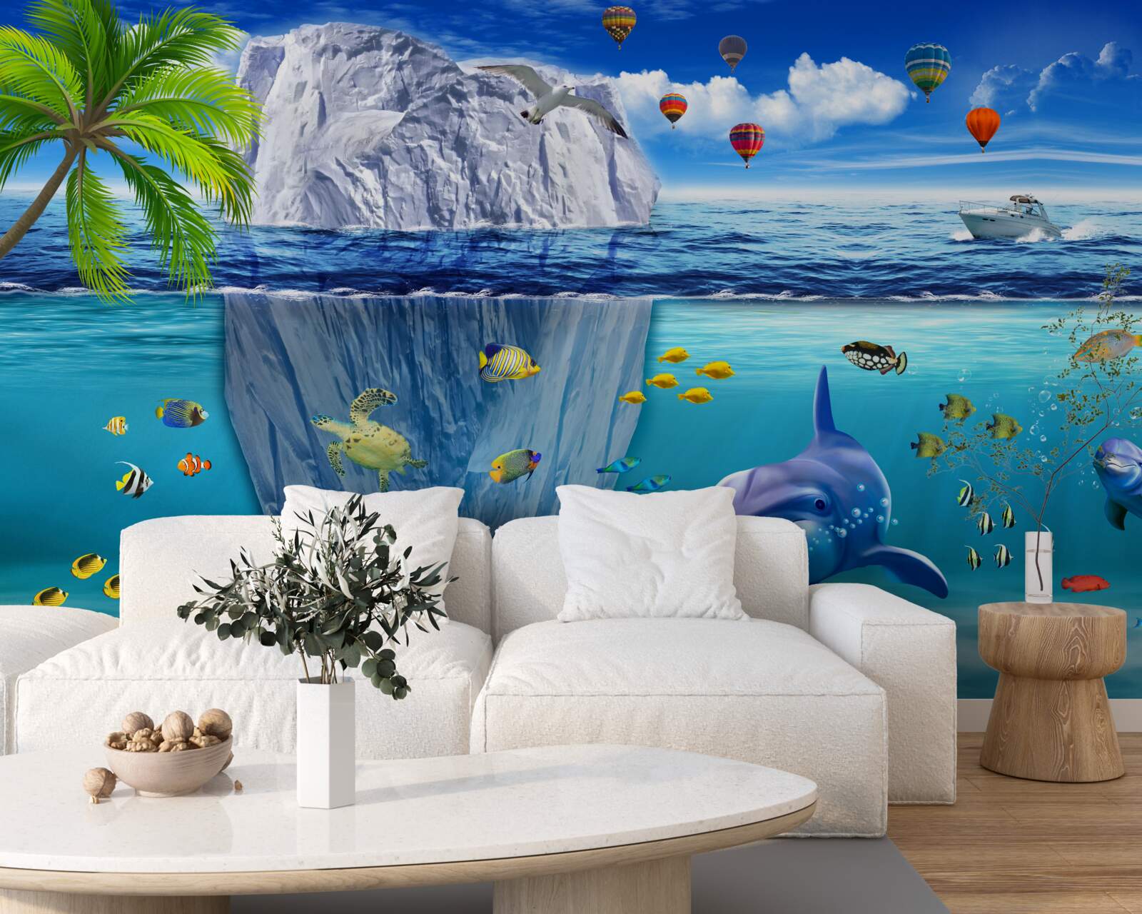 Fototapet specii marine subacvatice