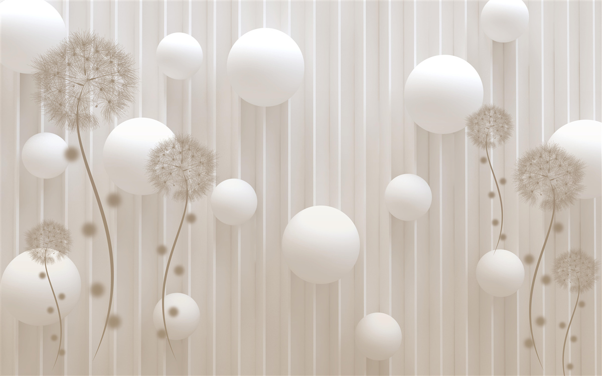 Fototapet mărgele și lapte în roz deschis