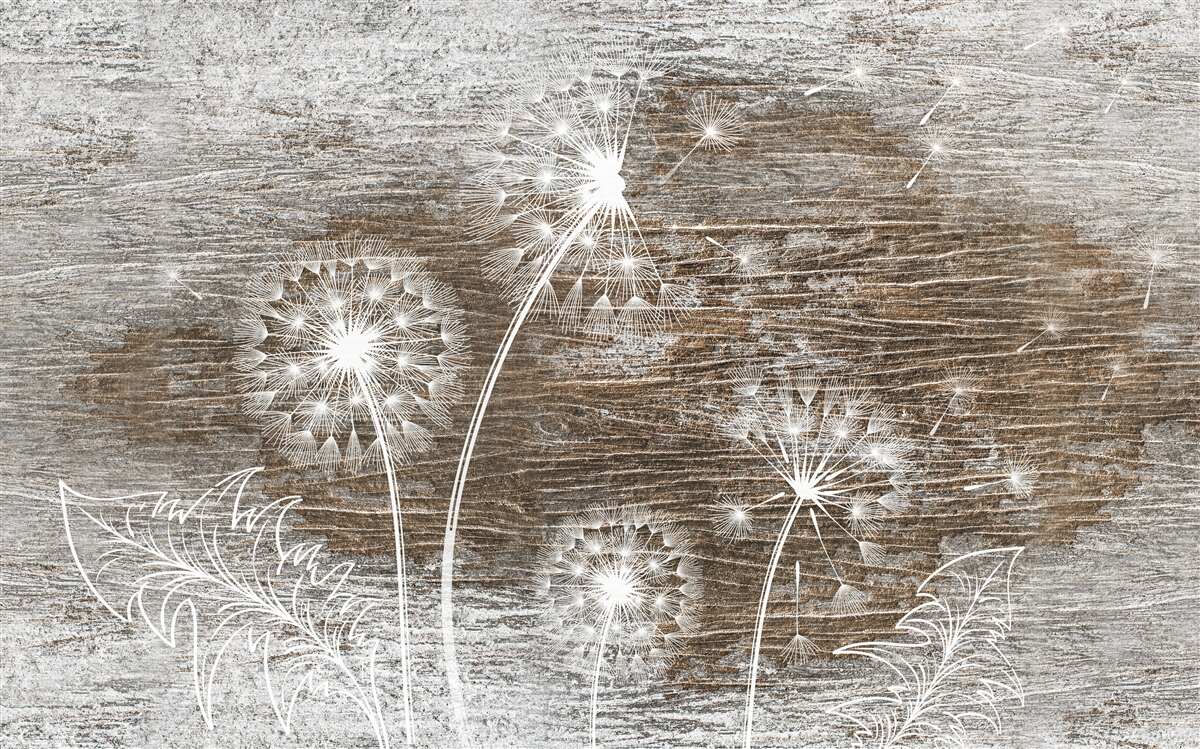 Fototapet cocoș, alb ca zăpada, pe un copac