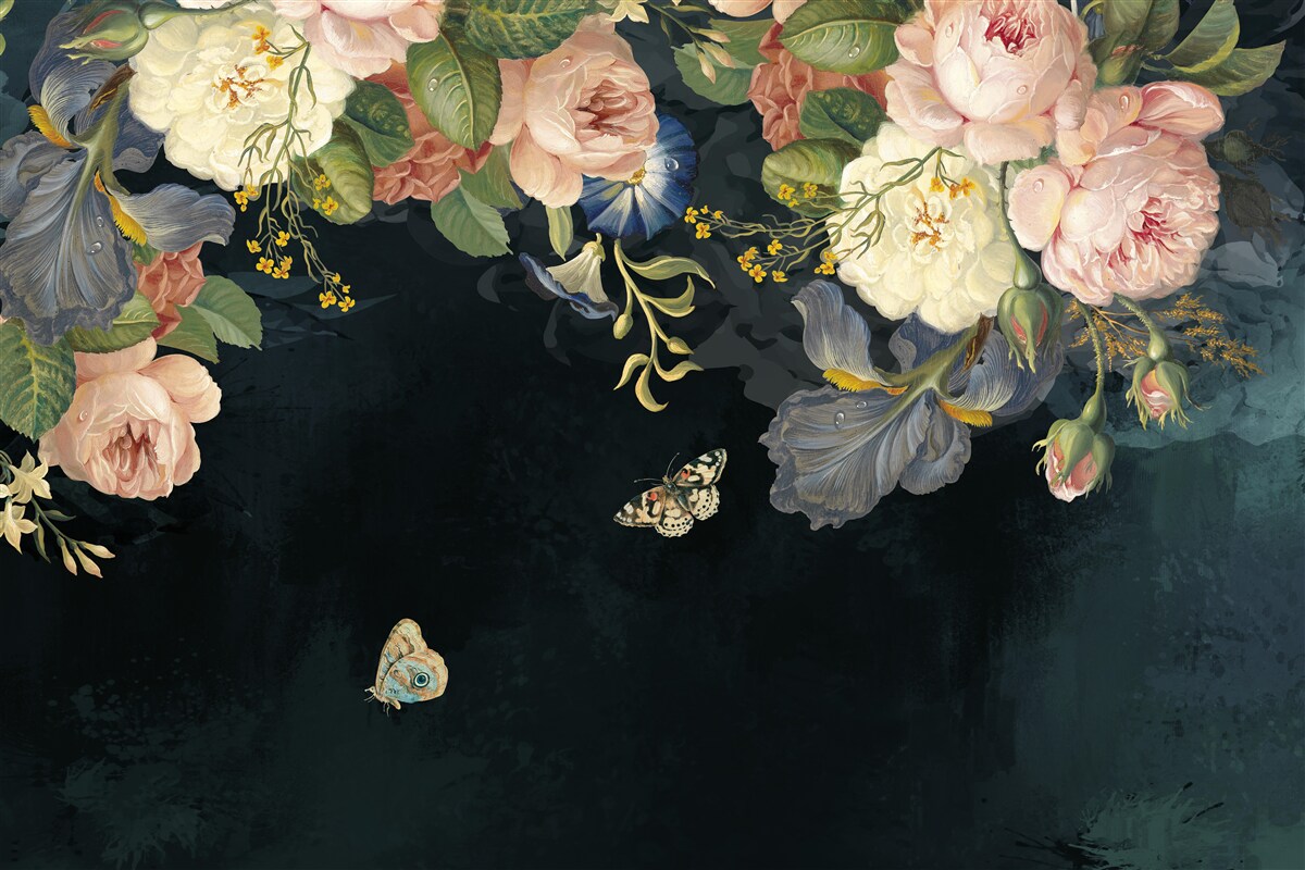 Fototapet diferite nuanțe pe un fundal închis