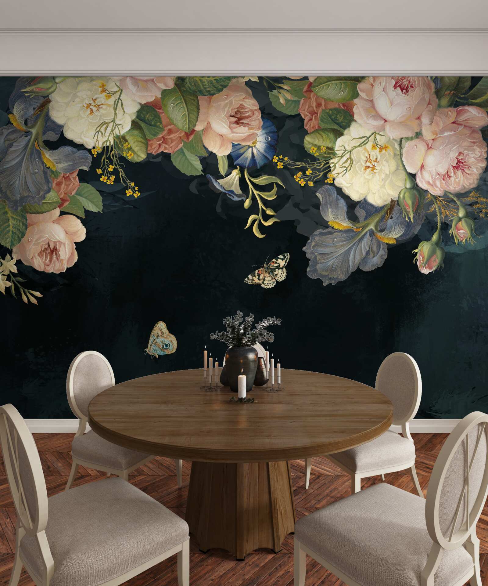 Fototapet diferite nuanțe pe un fundal închis