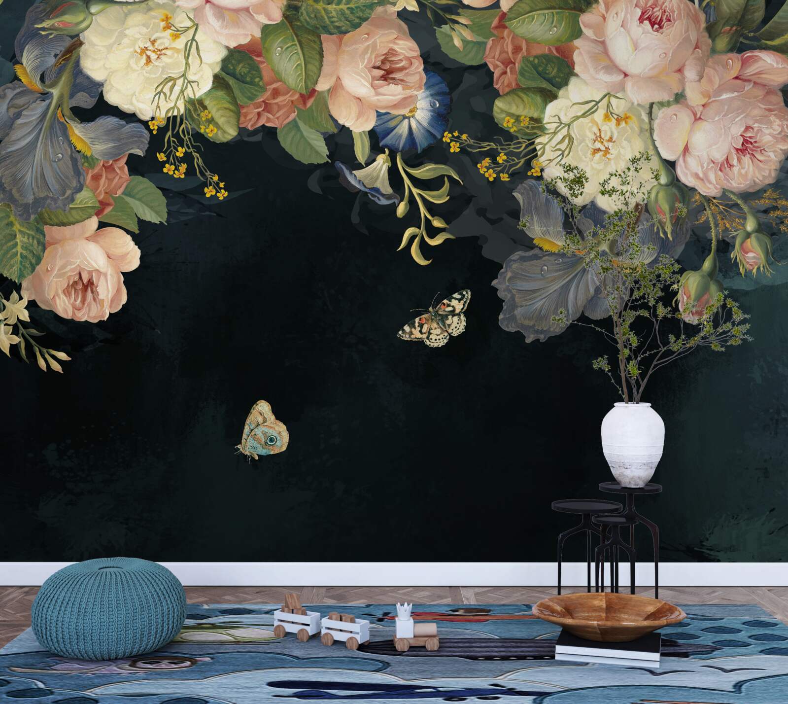 Fototapet diferite nuanțe pe un fundal închis