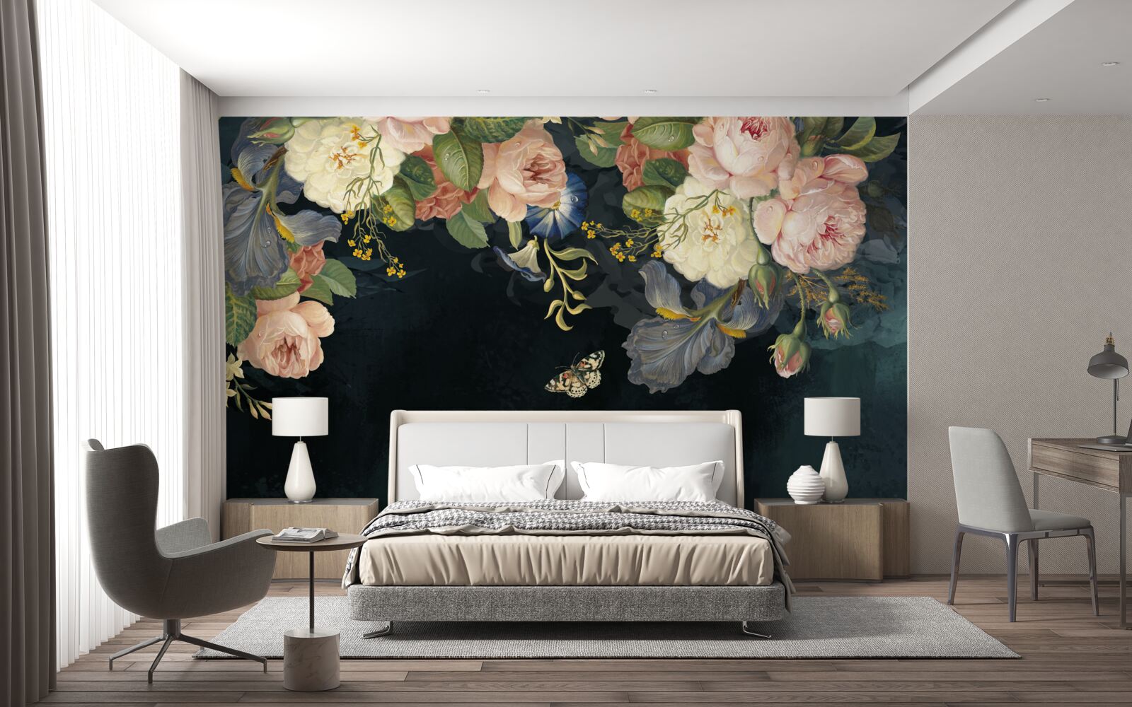 Fototapet diferite nuanțe pe un fundal închis