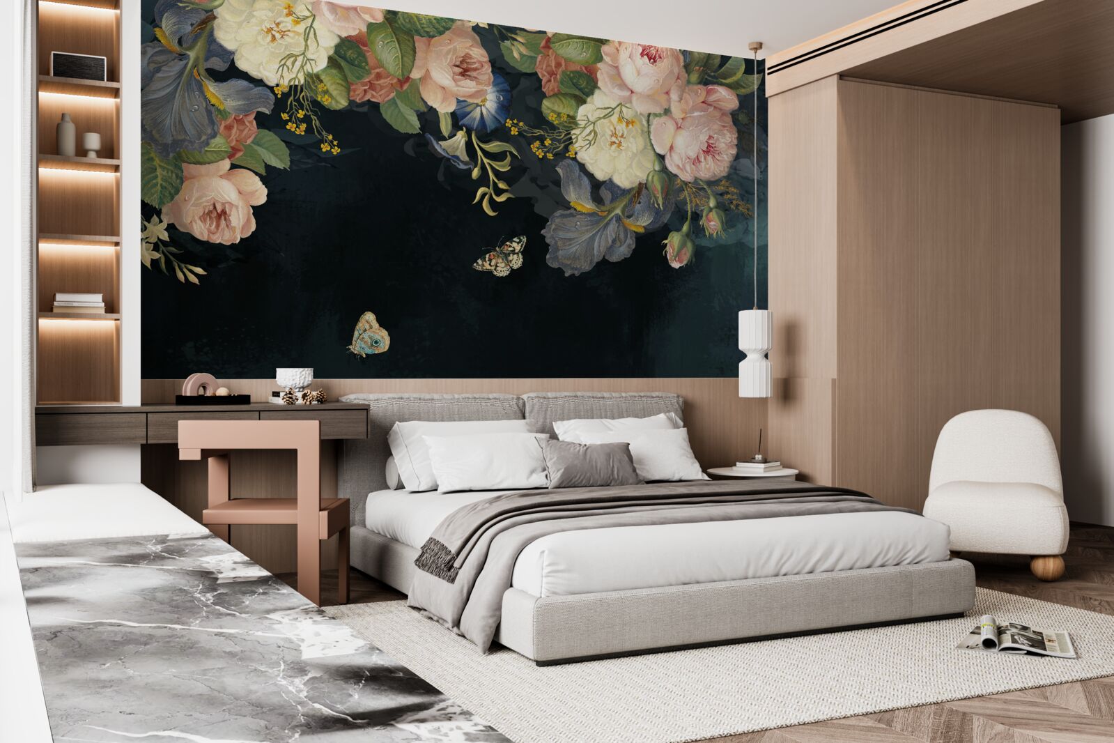 Fototapet diferite nuanțe pe un fundal închis