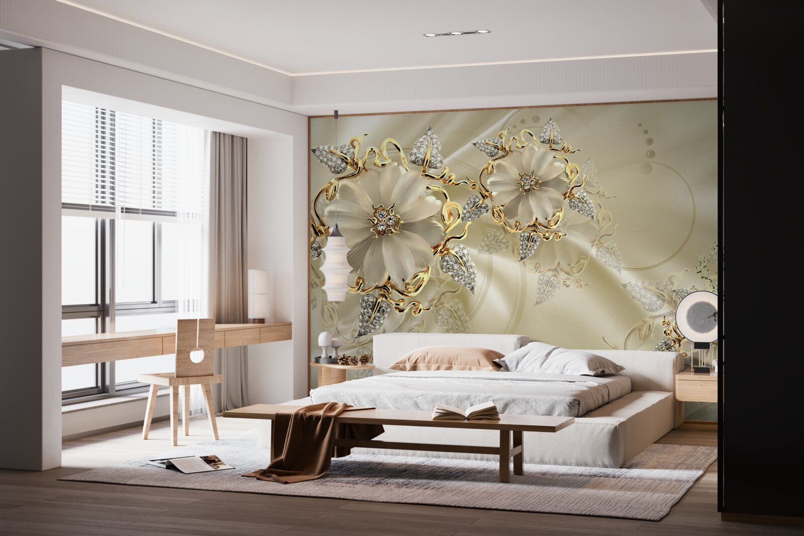 Fototapet broșă fascinantă realizată din metale prețioase