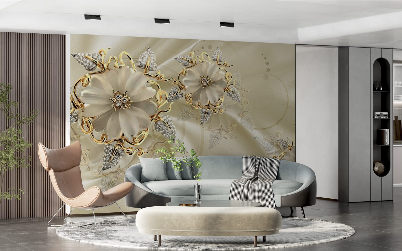 Fototapet broșă fascinantă realizată din metale prețioase