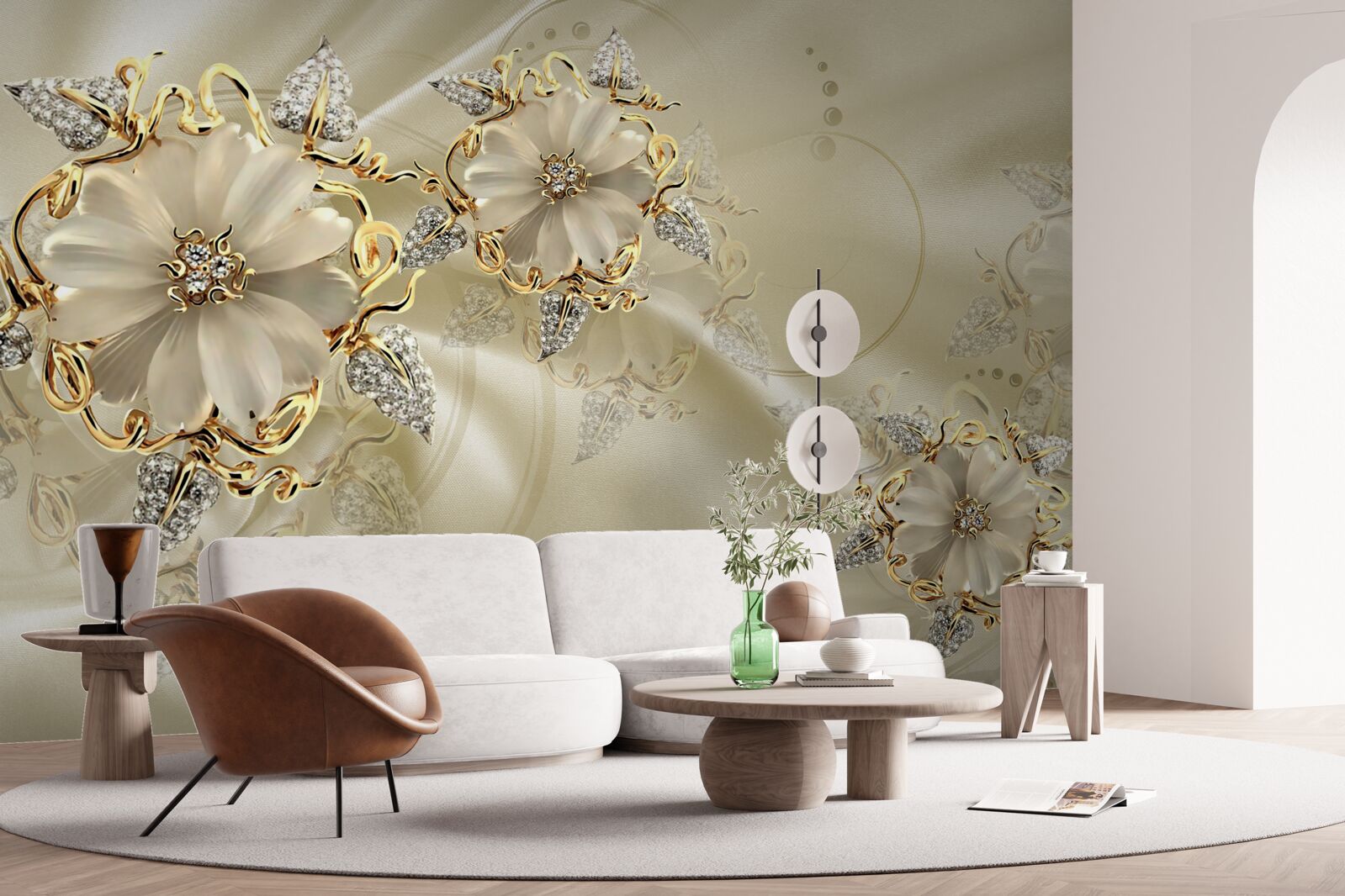 Fototapet broșă fascinantă realizată din metale prețioase