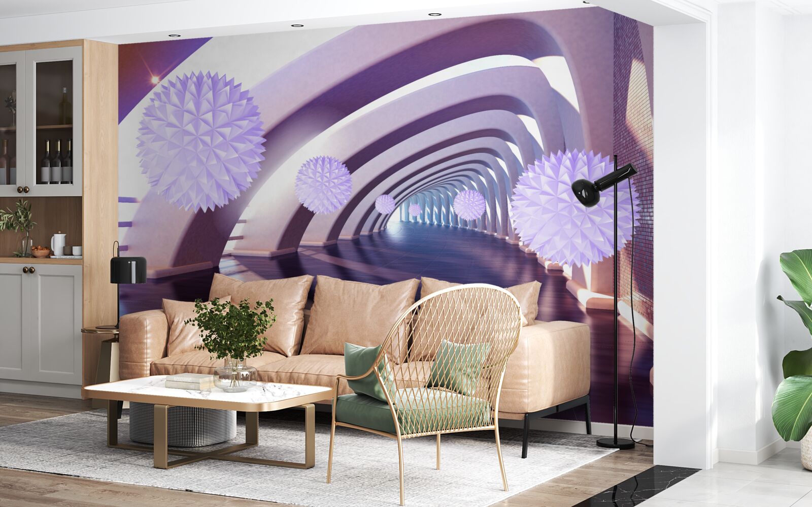 Fototapet tranziție formată din sfere ambigue