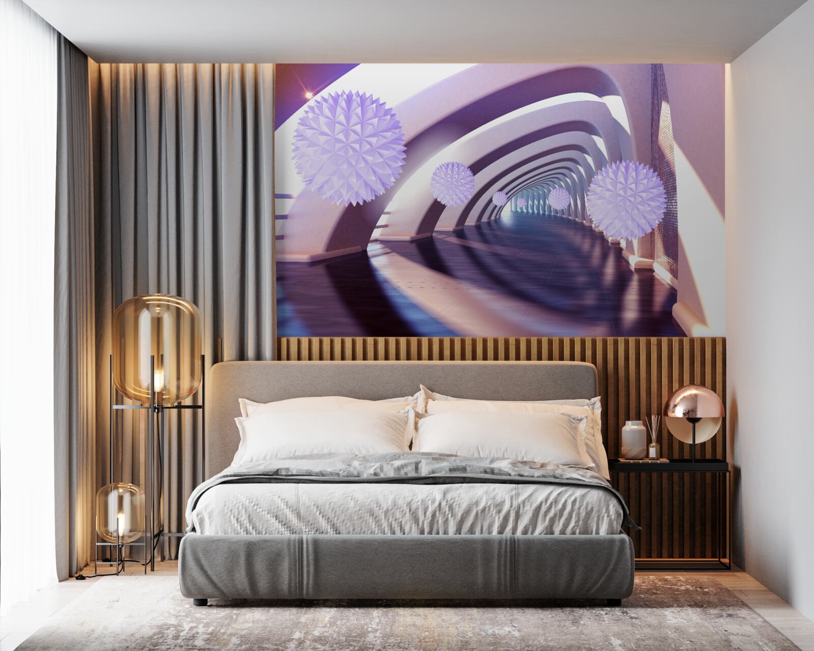 Fototapet tranziție formată din sfere ambigue