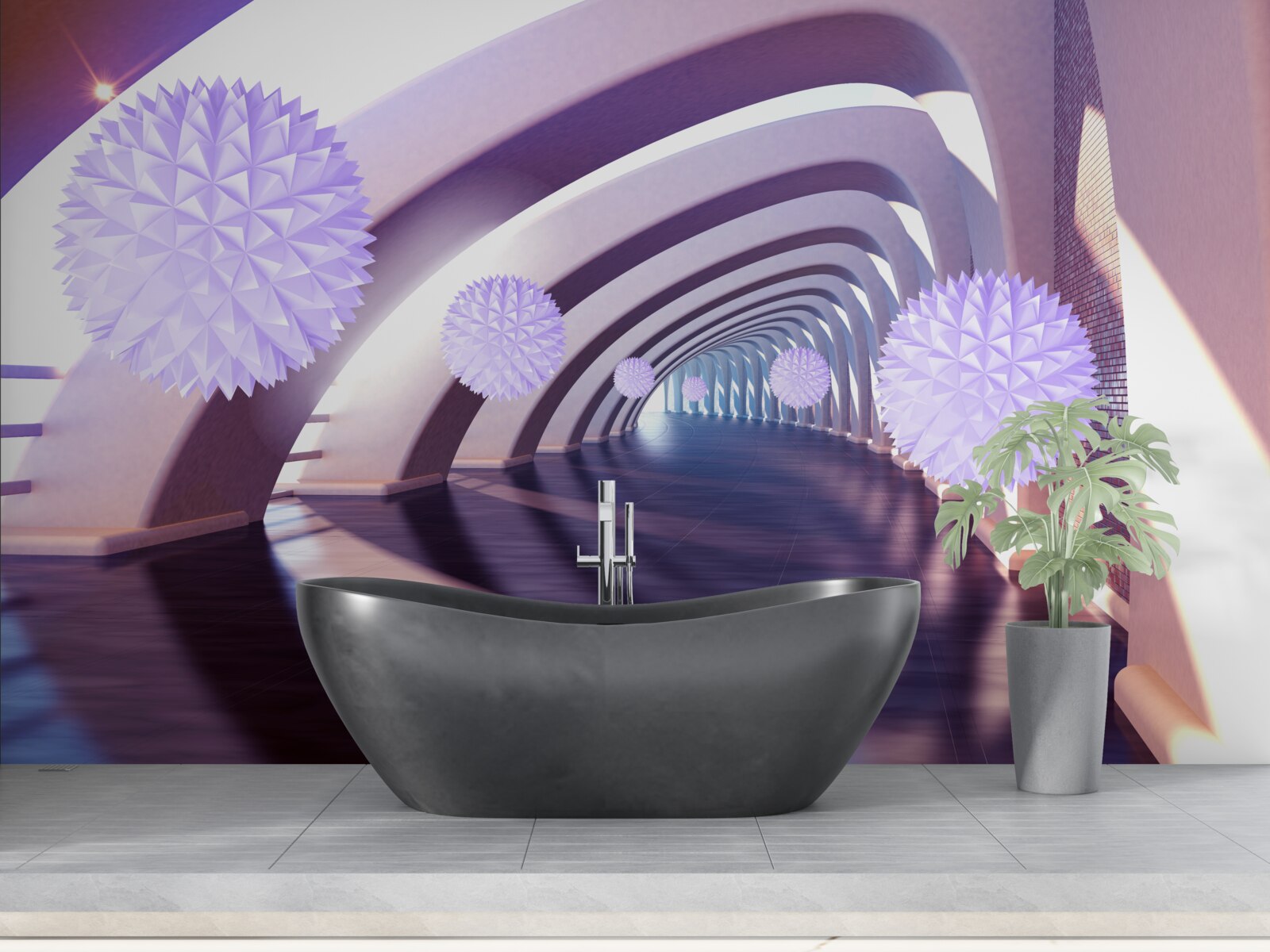 Fototapet tranziție formată din sfere ambigue