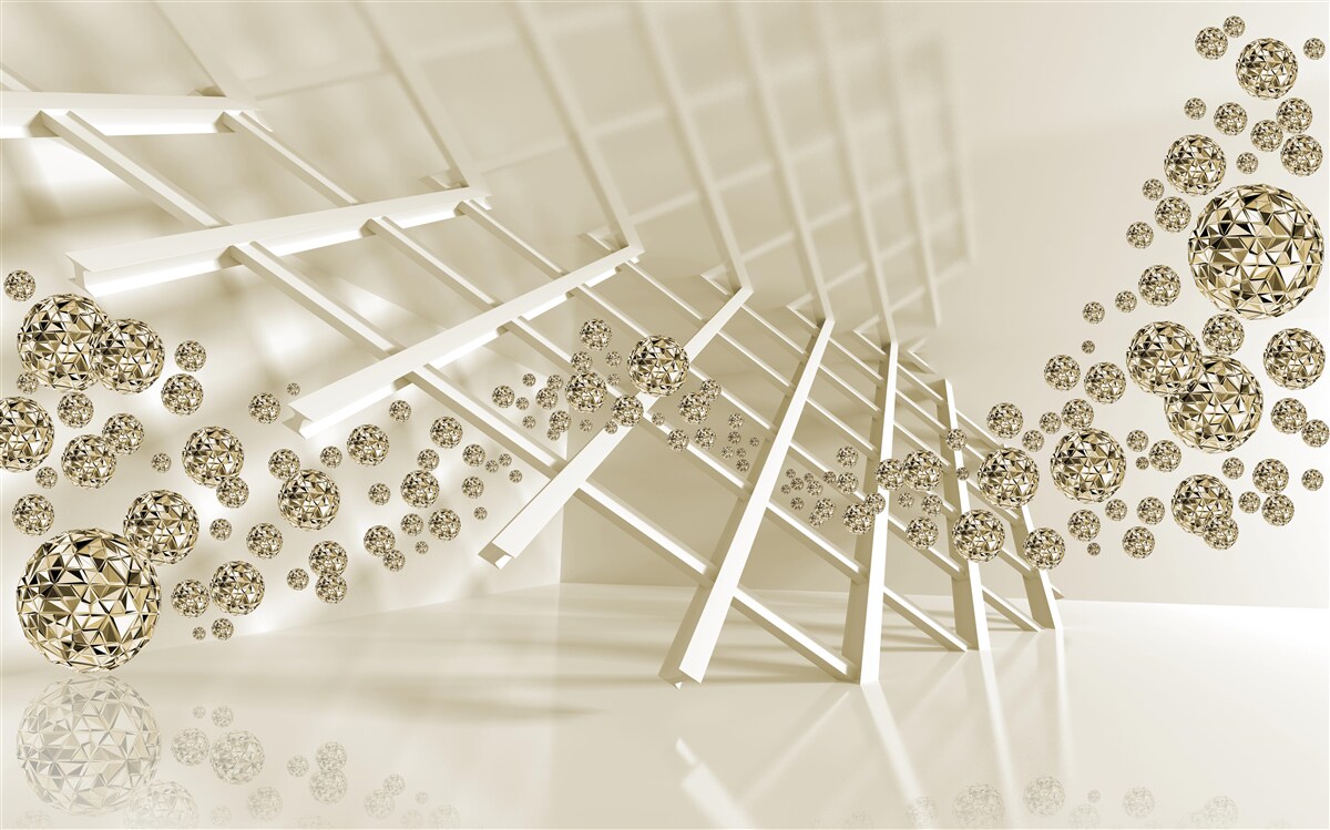 Fototapet bile cu ricoșeu strălucitor