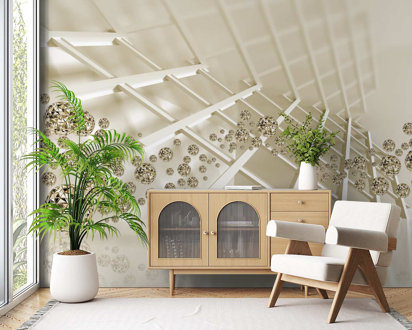 Fototapet bile cu ricoșeu strălucitor